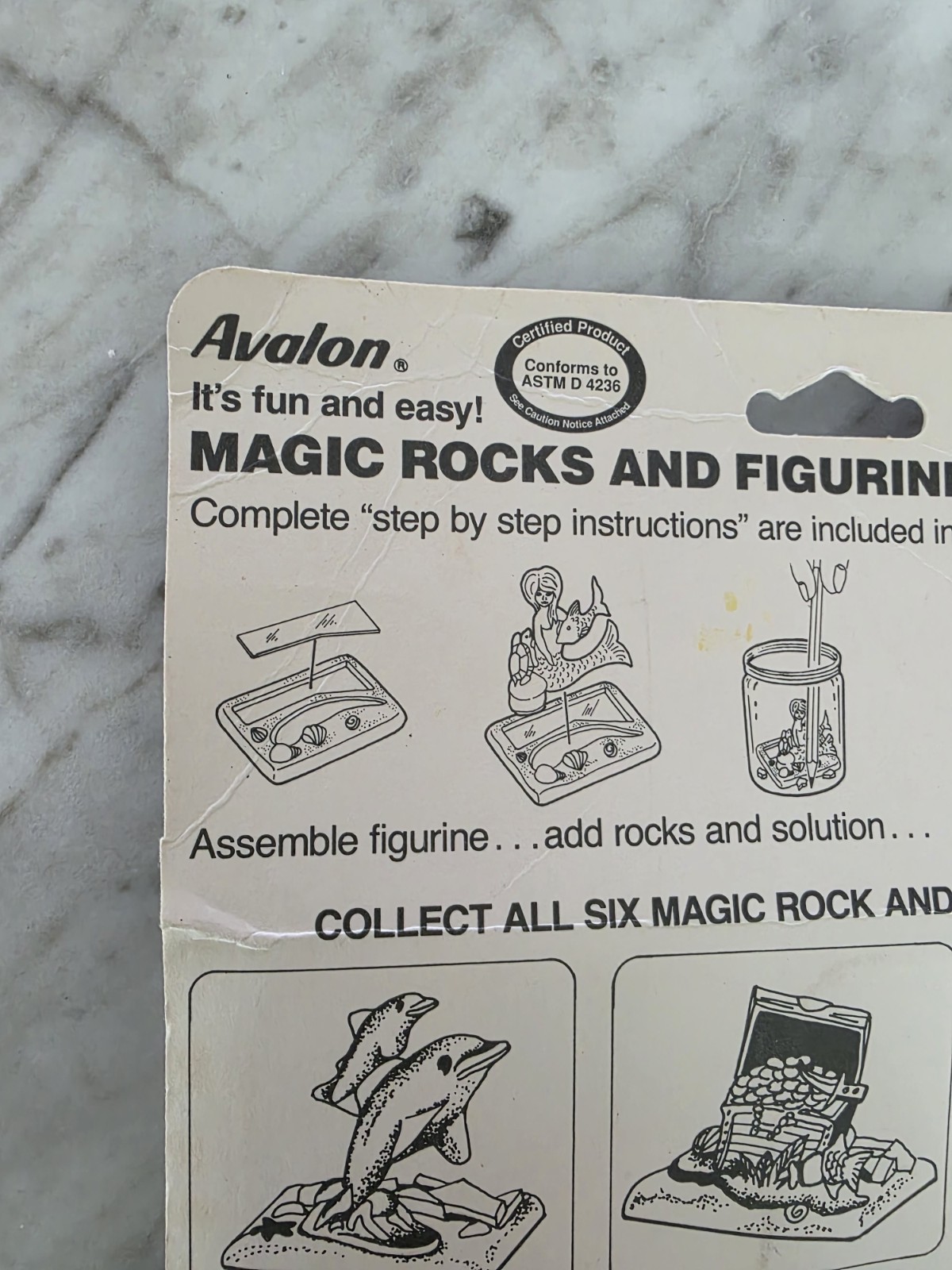 Vintage 1988 Avalon Magic Rocks Kit #8903 Mermaid Figurine Sealed NOS Craft…