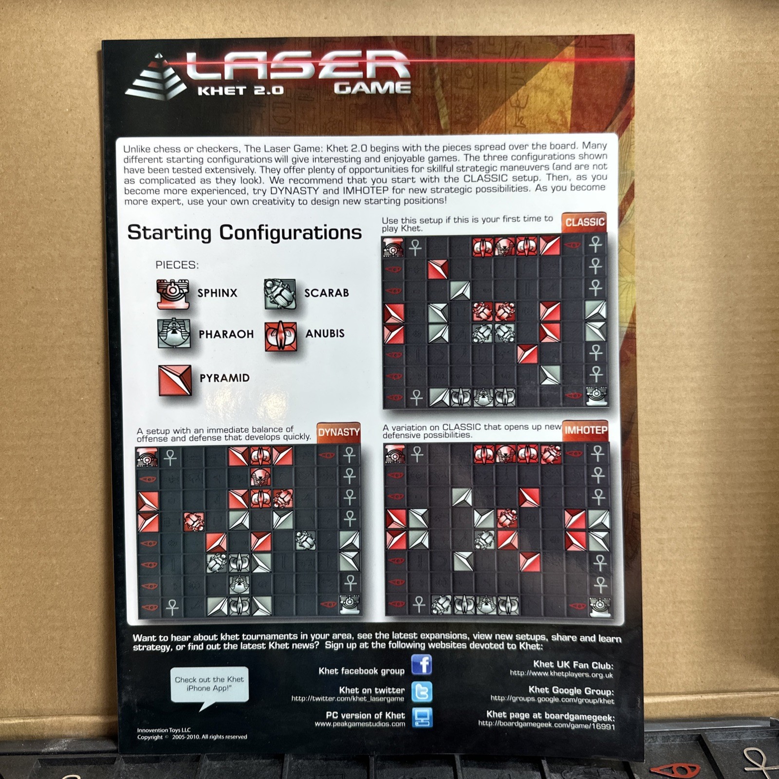 Laser Game Khet 2.0 Board Game Mensa Select Winner