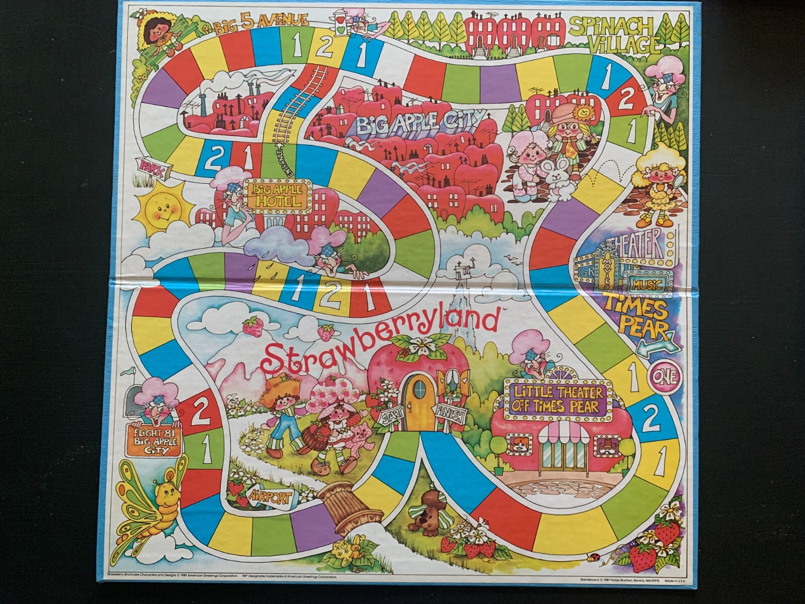 1981 Strawberry Shortcake In Big Apple City Game COMPLETE+Match Game+Meet SS DVD