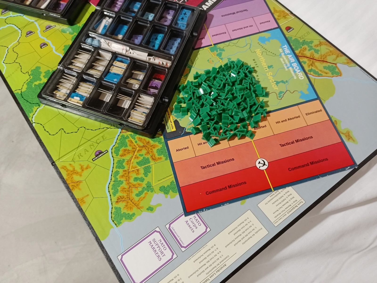 Red Storm Rising Board Game, 1989, TSR Opened, incomplete