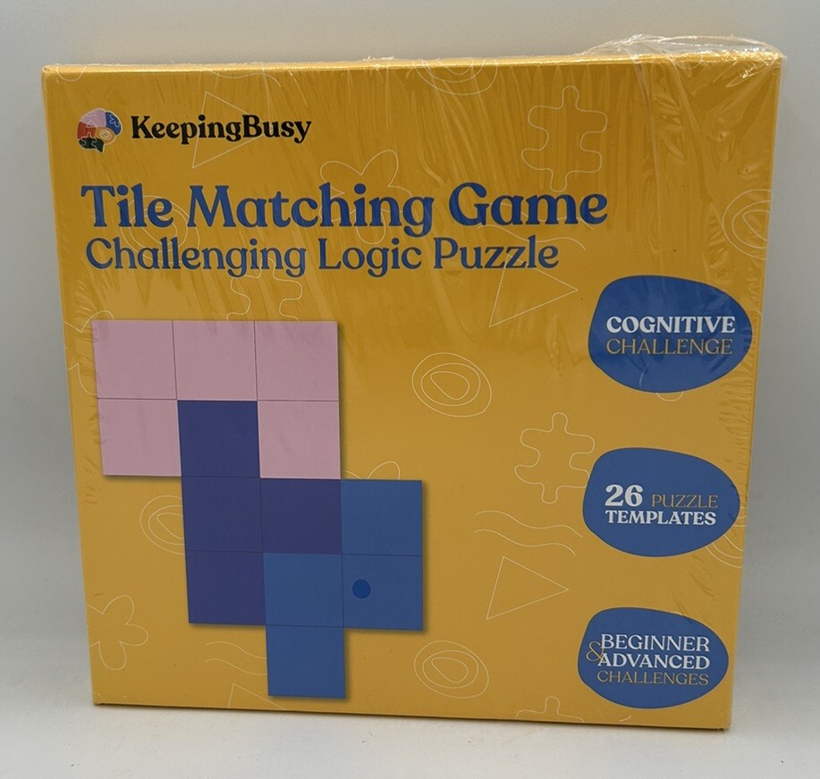KeepingBusy Tile Matching Cognitive Game Challenge Logic Puzzle Older Adults New