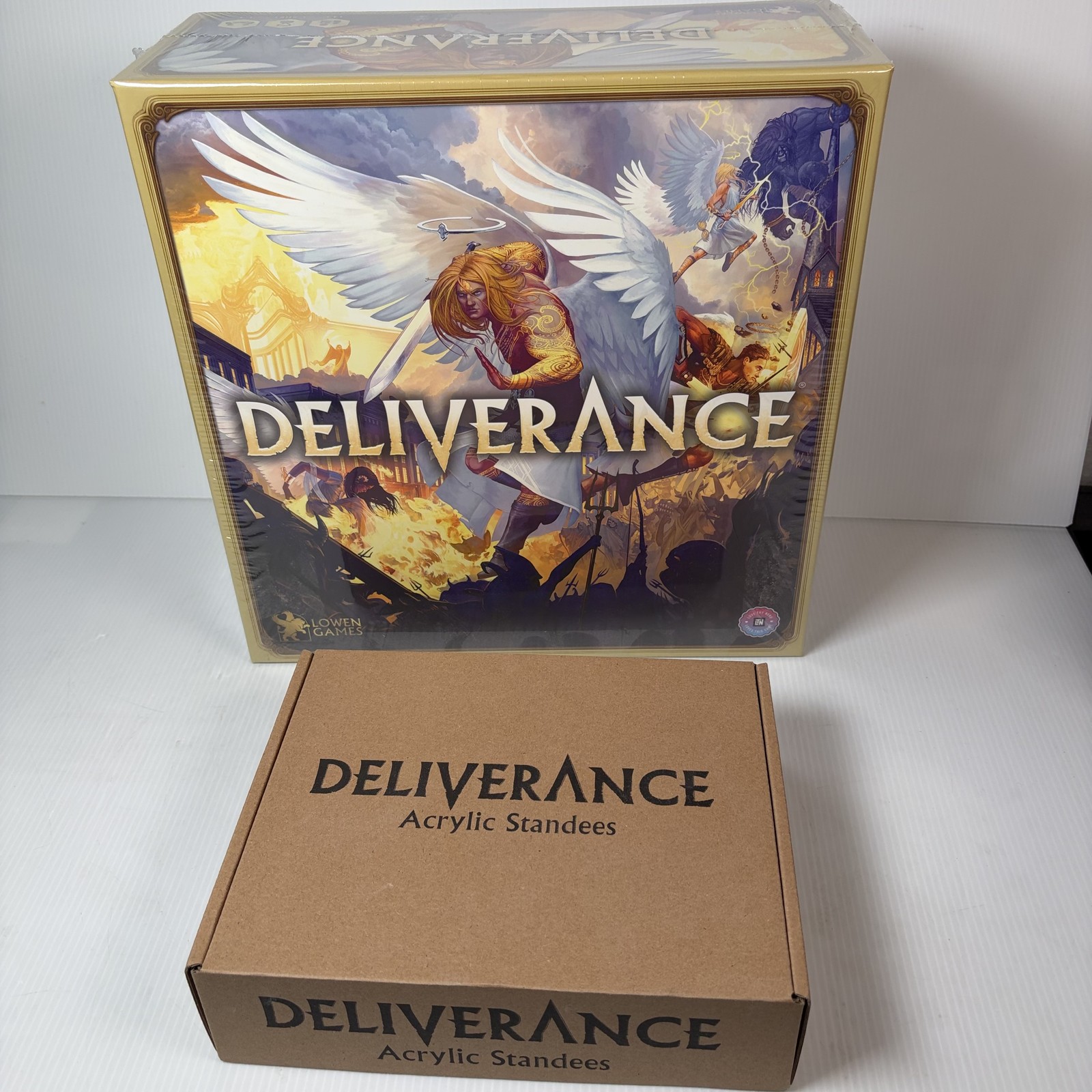 Deliverance Deluxe Board Game Kickstarter All In w/ Acrylic Standees, Mat & More