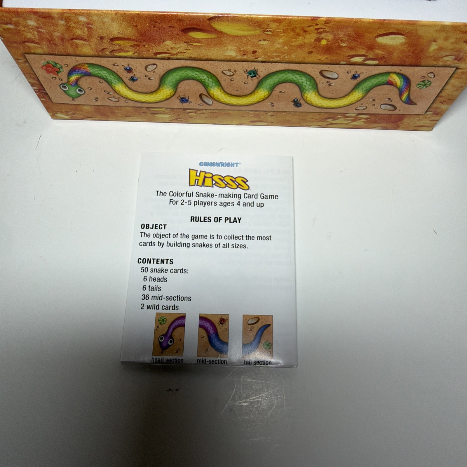 Gamewright Hisss Snake Matching Tile Game Complete Family Kids