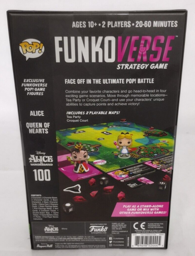 Funkoverse: Disney Alice in Wonderland Strategy Game 100 2-Pack Funko Pop!