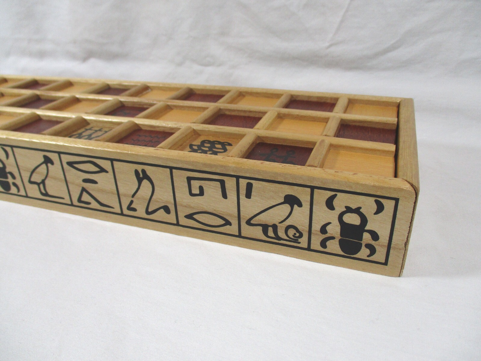 Senet Game Favorite Ancient Egyptian Board Game Wooden replacemt GAME BOARD ONLY