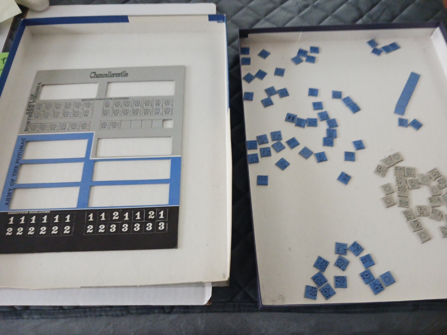 CHANCELLORSVILLE CIVIL WAR BATTLE GAME -Board Game AVALON HILL Ex Condition,1961