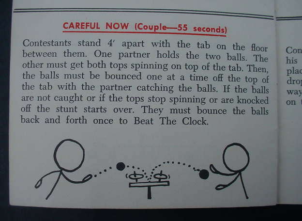 1957 How to Play Beat the Clock Game Manual Instructions Lowell Toy Corp TV Show