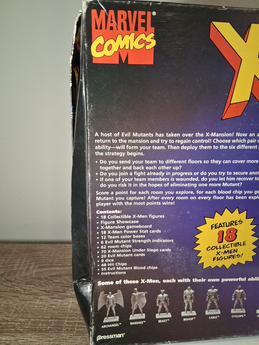INCOMPLETE Marvel Comics X-Men Under Siege Board Game – Vintage / Rare / 1994
