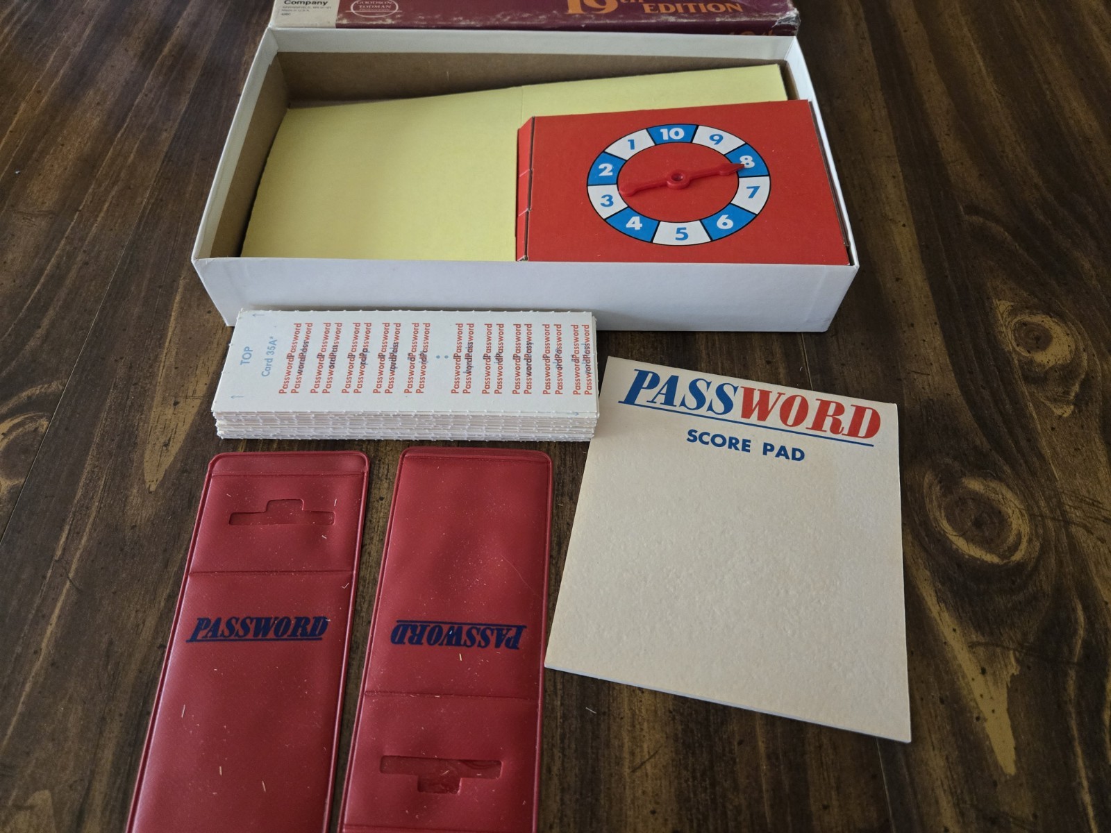 Vintage Password 19th Edition 4260 Milton Bradley Board Game