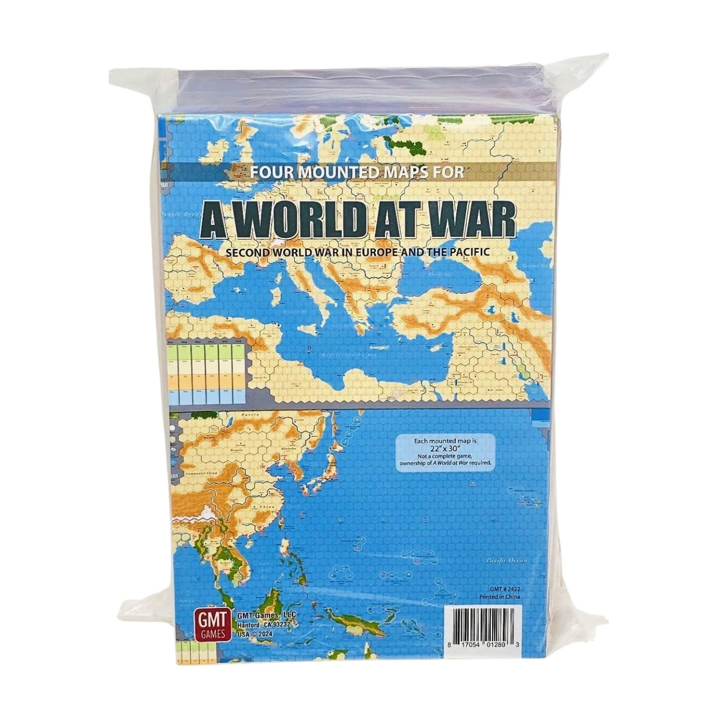 A World at War: 4 Mounted Maps by GMT – SEALED