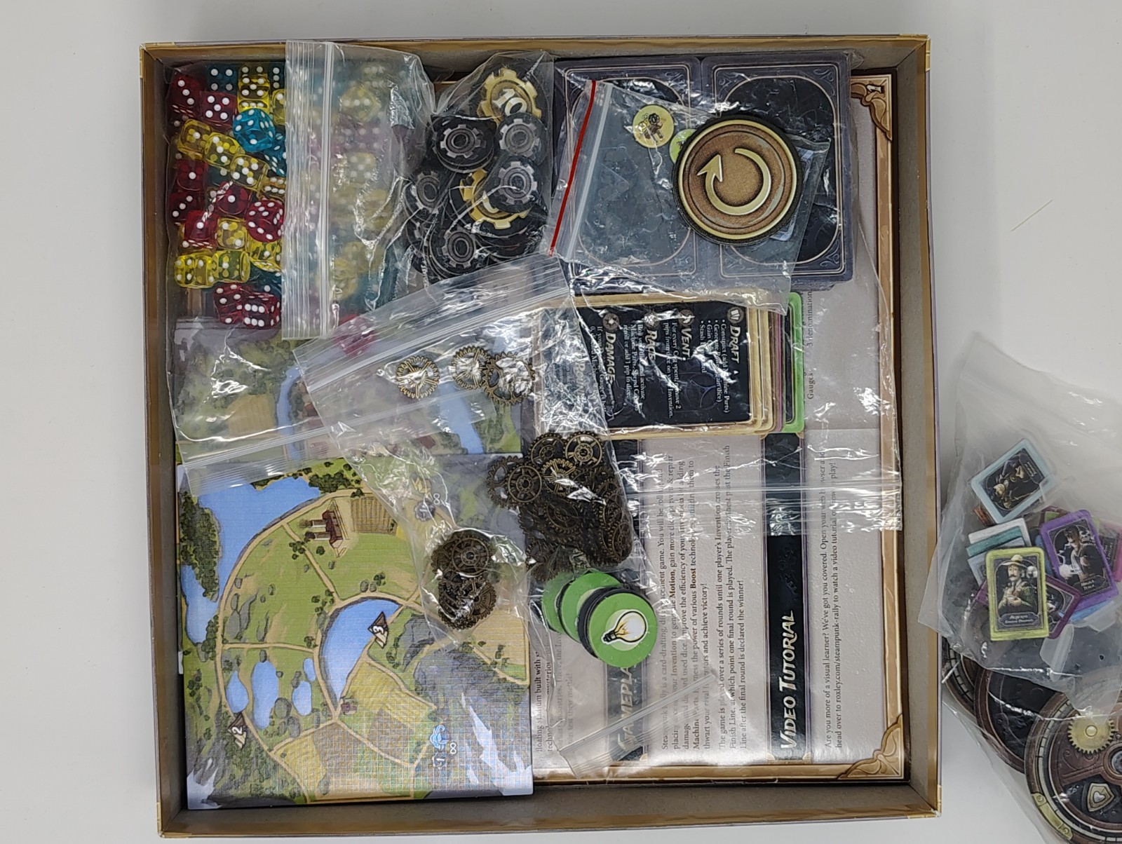 Steampunk Rally Board Game Build Fantastical Machines 2014 Includes Metal Cogs
