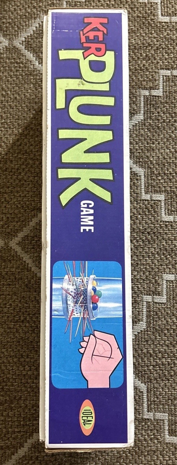 1967 Kerplunk By Ideal Original Box 26 Sticks 27 Marbles Small Crack On Tube!