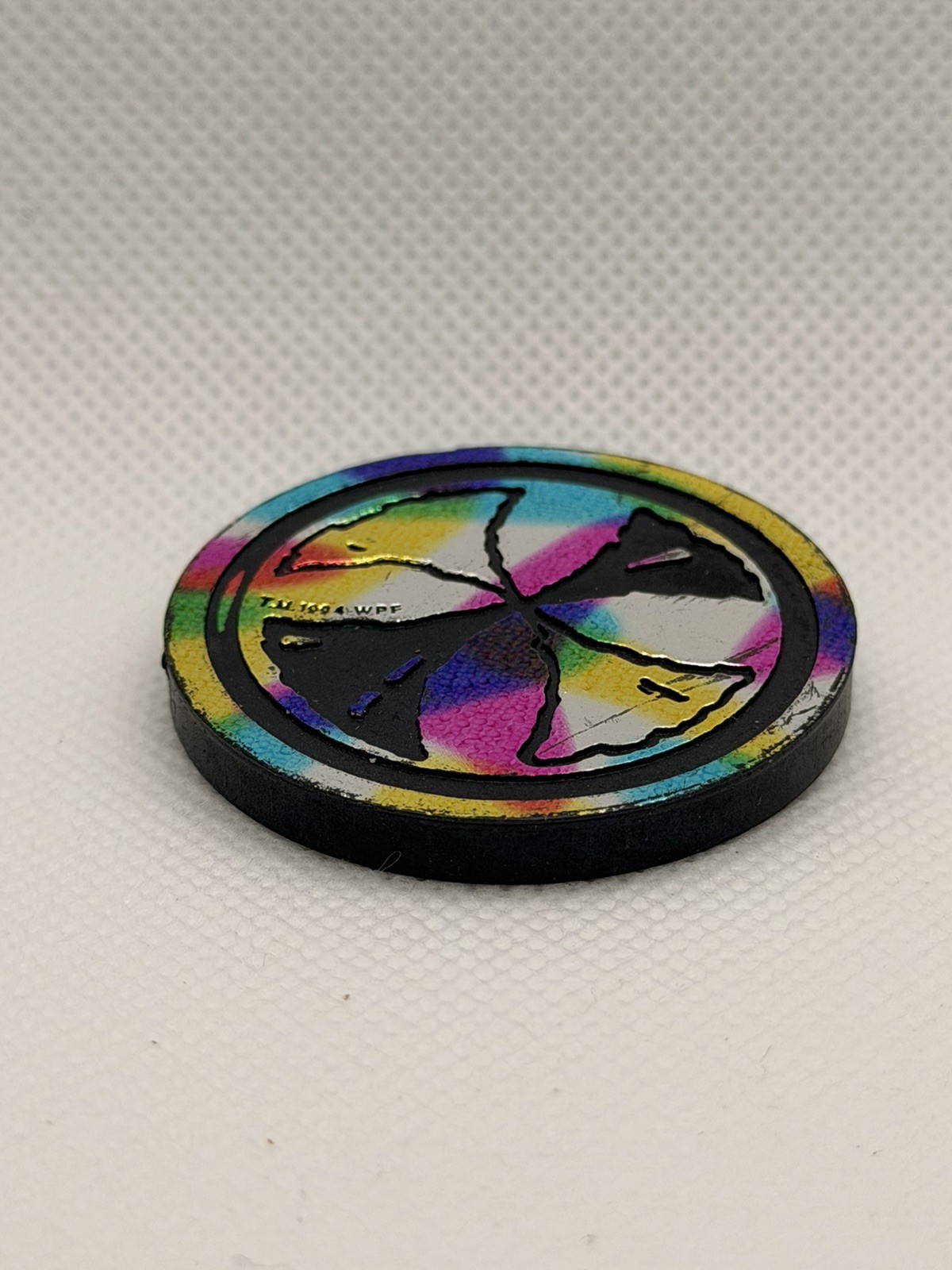 Double Thick POG Slammer Cross from 1994 World Pog Federation #36 WPF
