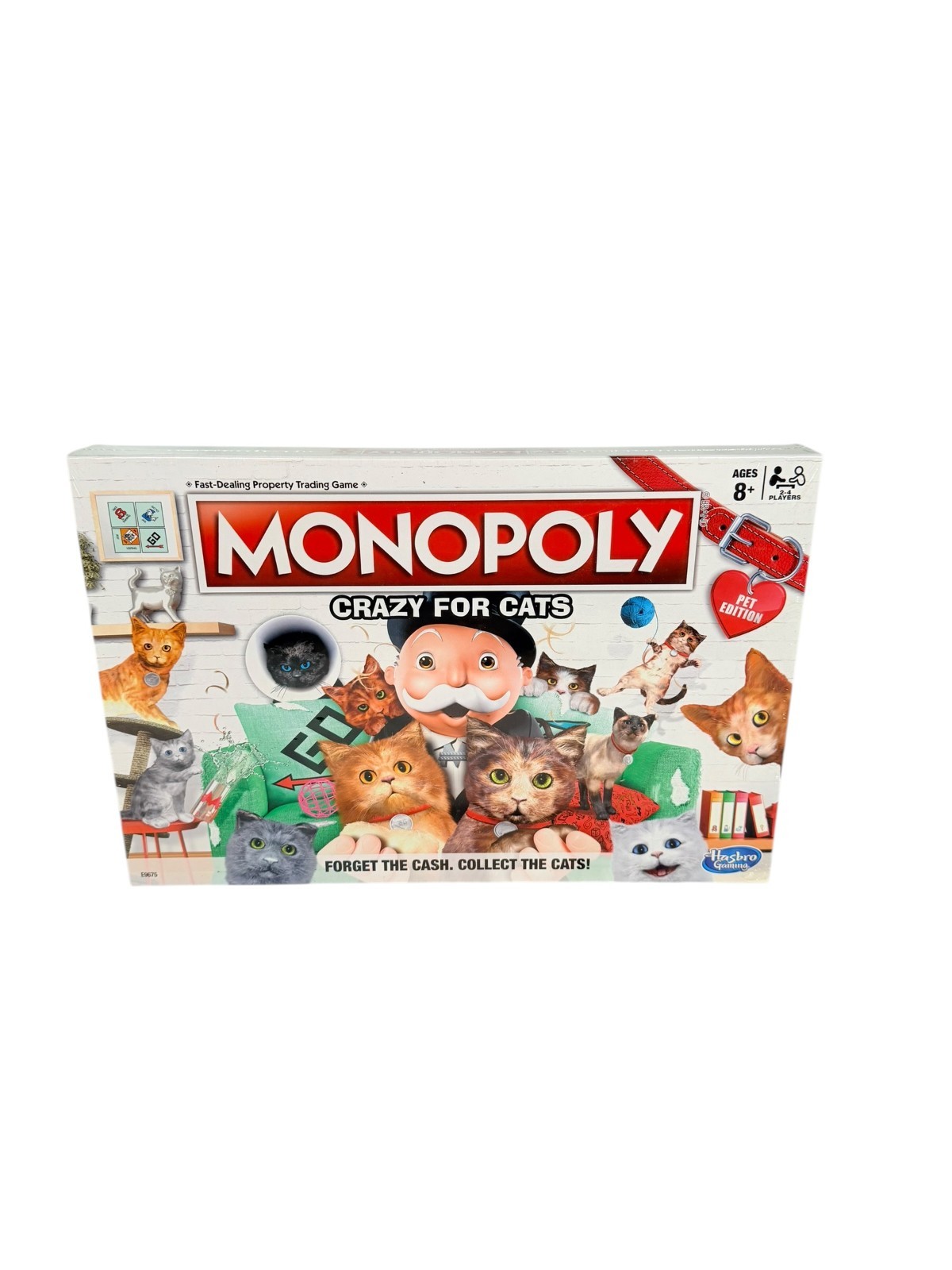 Monopoly Crazy for Cats Board Game Hasbro Cat Lover Edition New Family Game