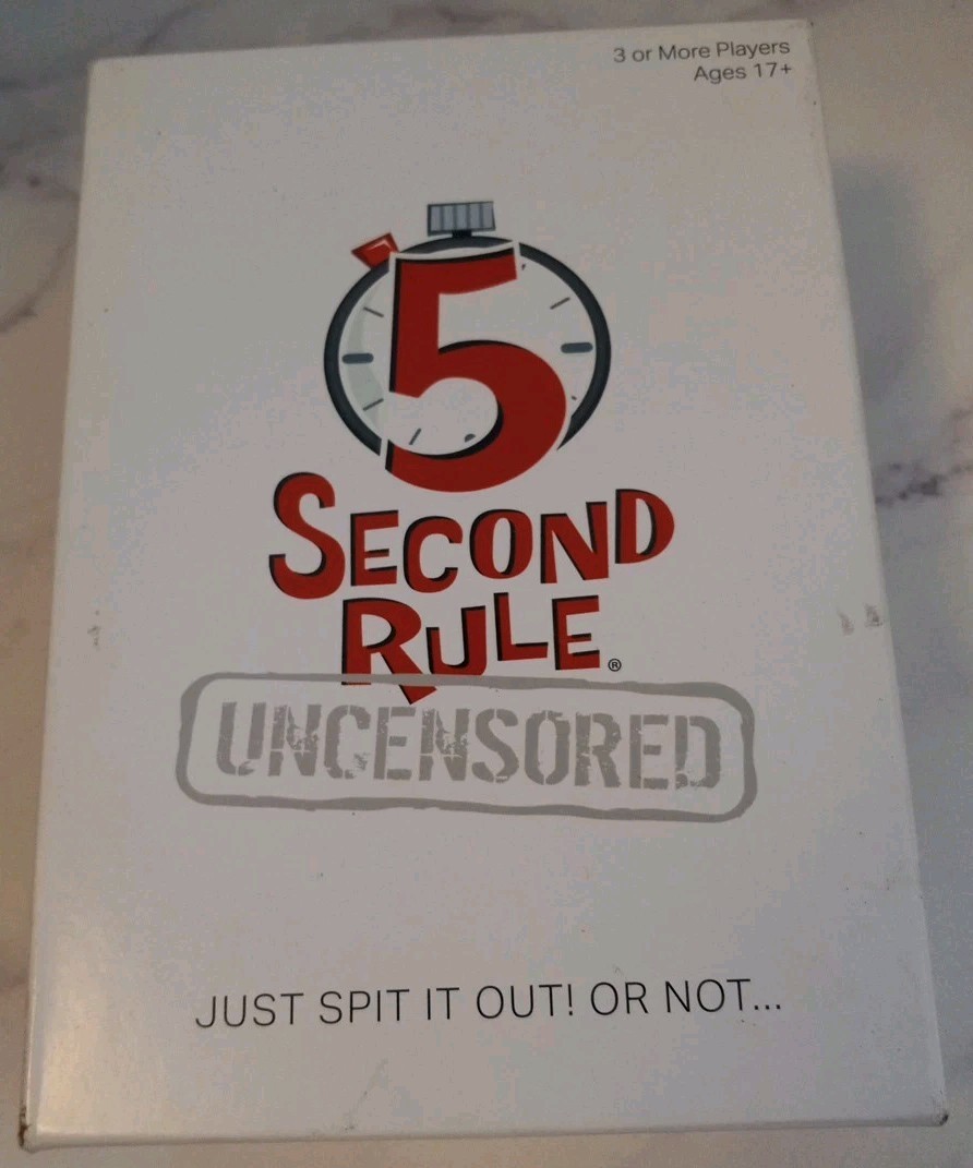 5 Second Rule Uncensored Adult Party Game New In Box