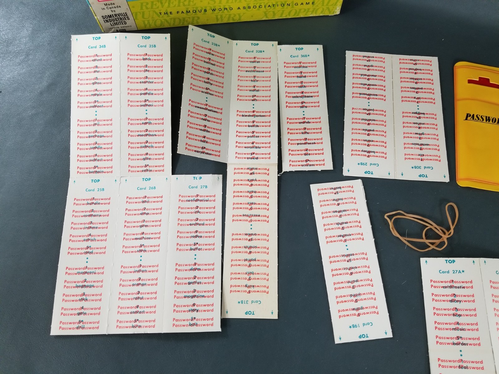 VTG Milton Bradley Password Game Volume 10 Complete 1970 EUC!