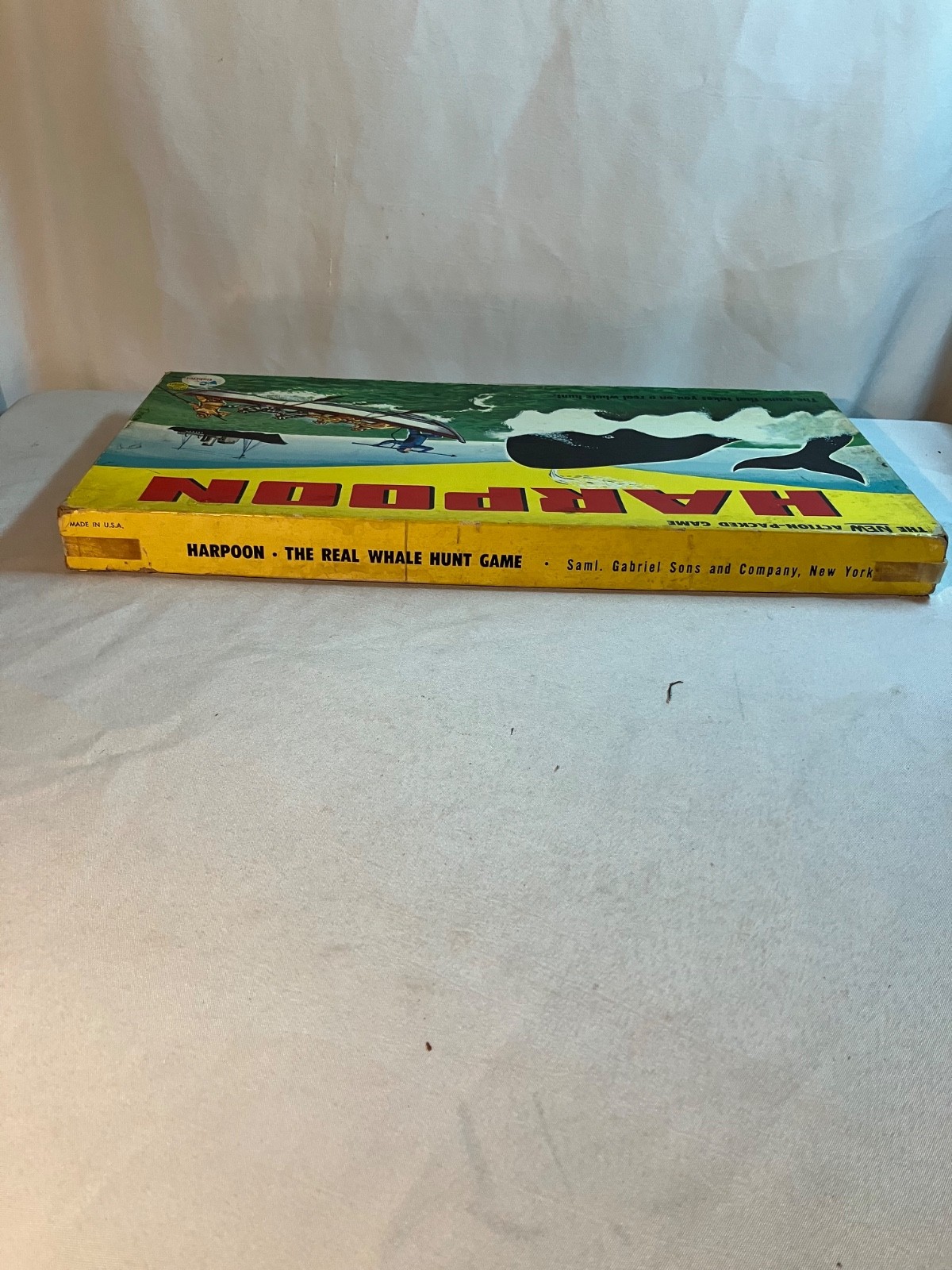 Vintage 1955 Gabriel Harpoon Board Game Complete Rare