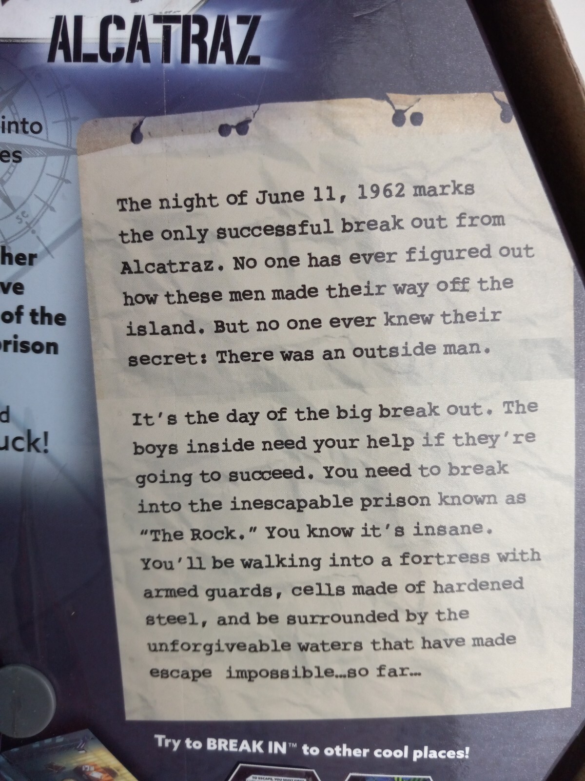 Alcatraz, “To Escape,You Must First Break in”Board Game, Based On Real Events…