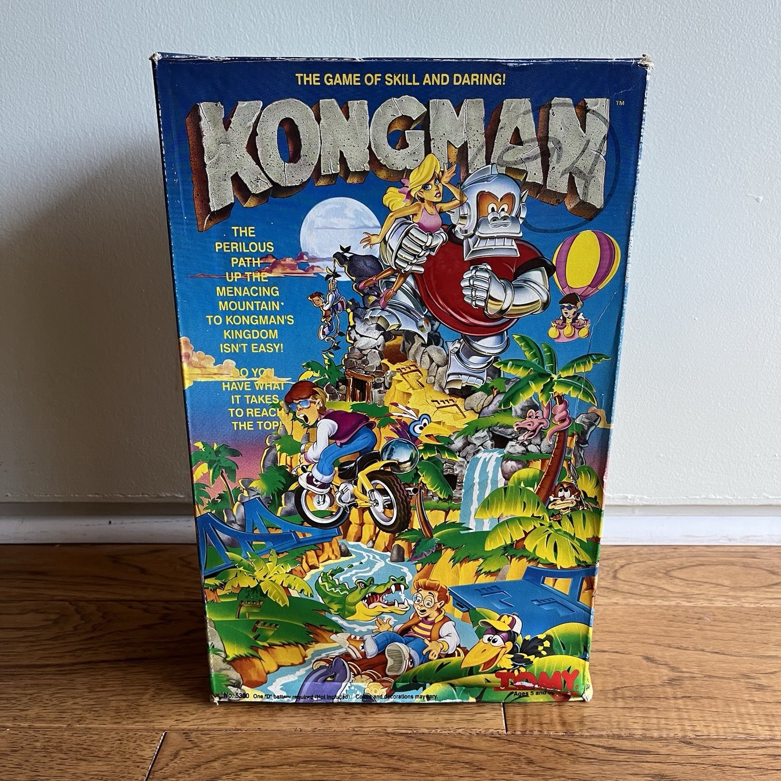 Vintage 1982 Tomy Kongman Game w Box Parts Battery Toy King Kong Marble Maze