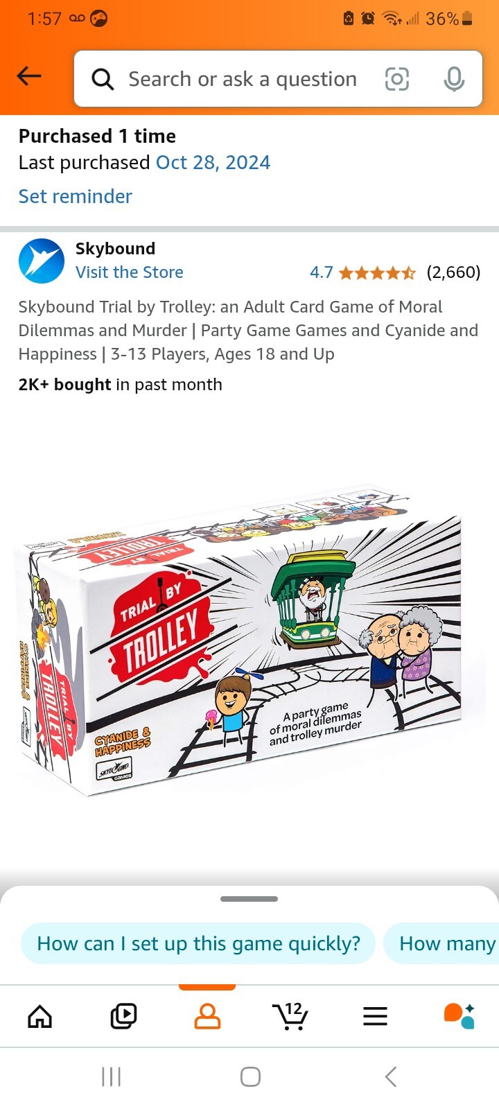 Skybound Trial by Trolley Moral Dilemma and Murder Party Game – SKY4214