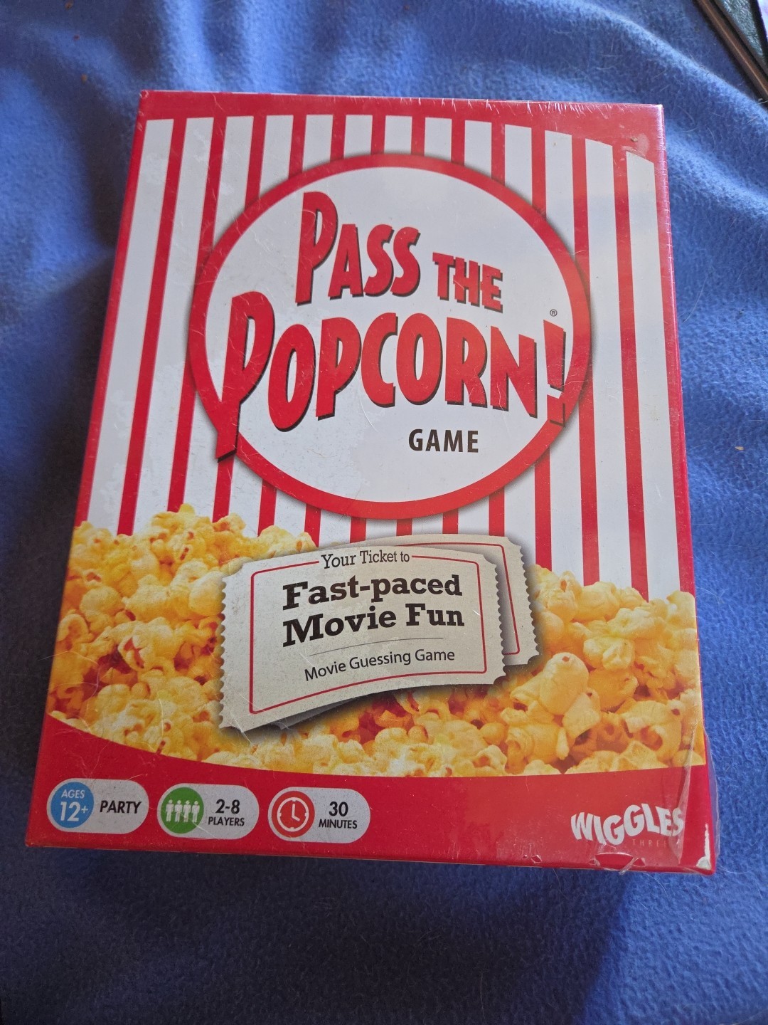 Pass the Popcorn Game with Bonus Retro Booster Pack 80’s & 90’s Theme Pack NEW