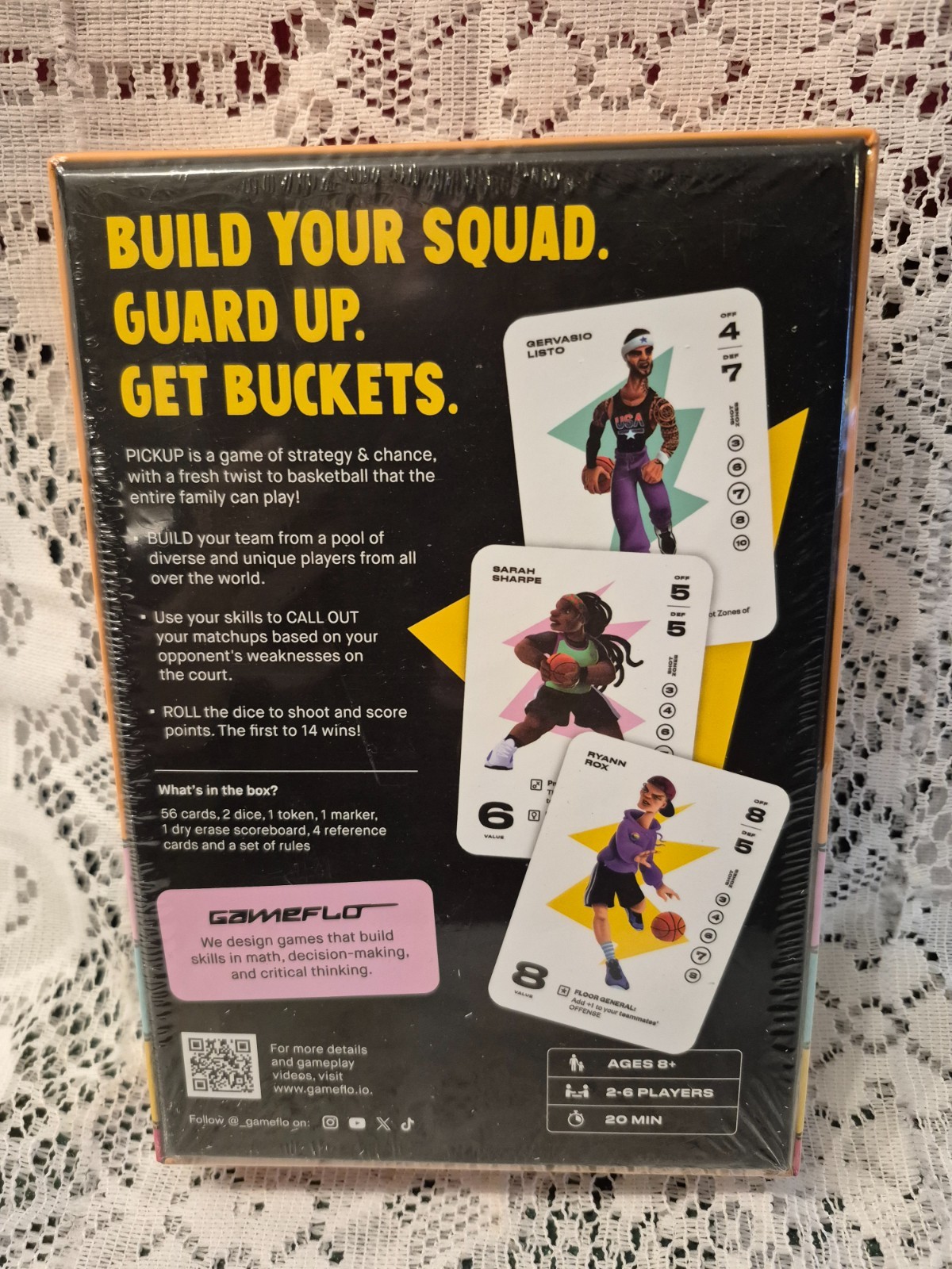 Gameflo Pickup Basketball Card Game Of Strategy Ages 8+ 2 – 6 Players NIP Sealed