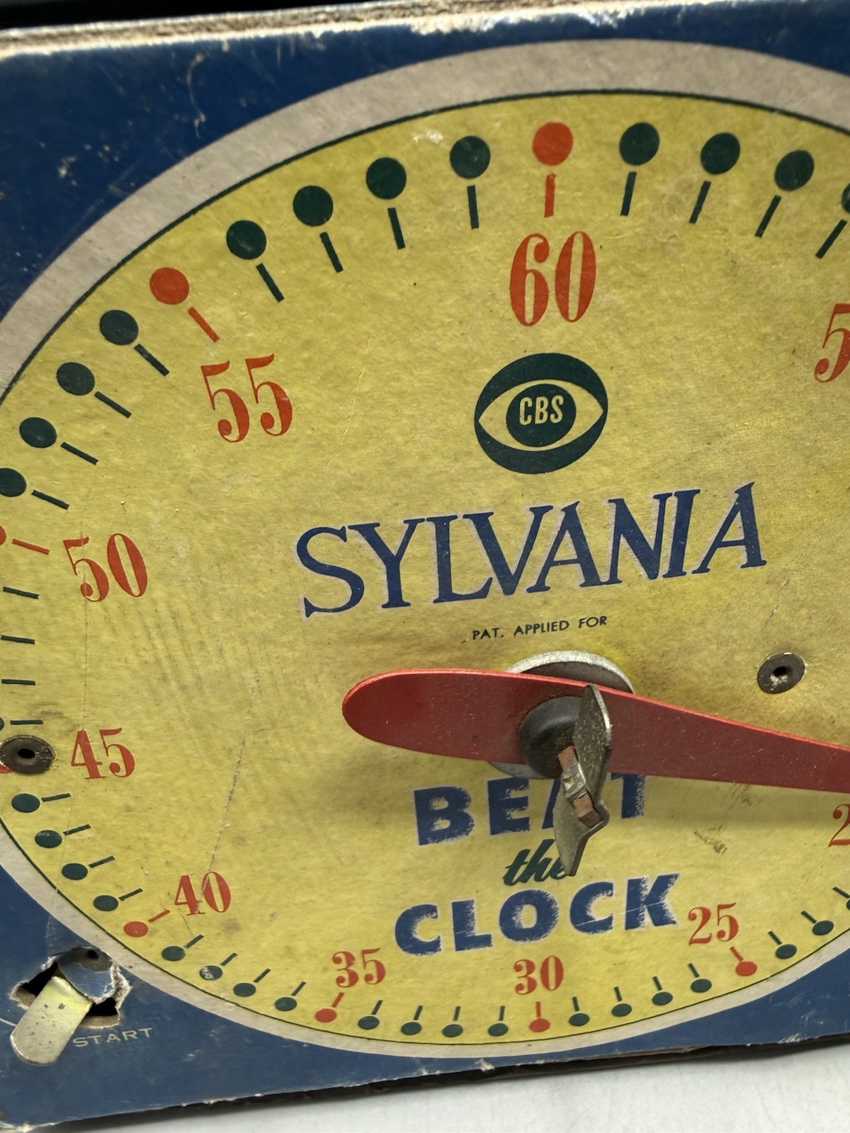 Vintage “Beat the Clock” CBS Game Show Board Game Piece. Partially Working!