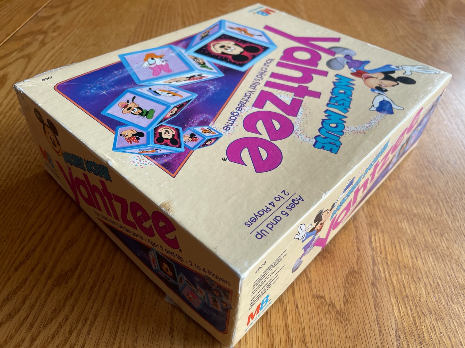 Vintage 1988 MICKEY MOUSE YAHTZEE Game Disney Milton Bradley 100% Complete
