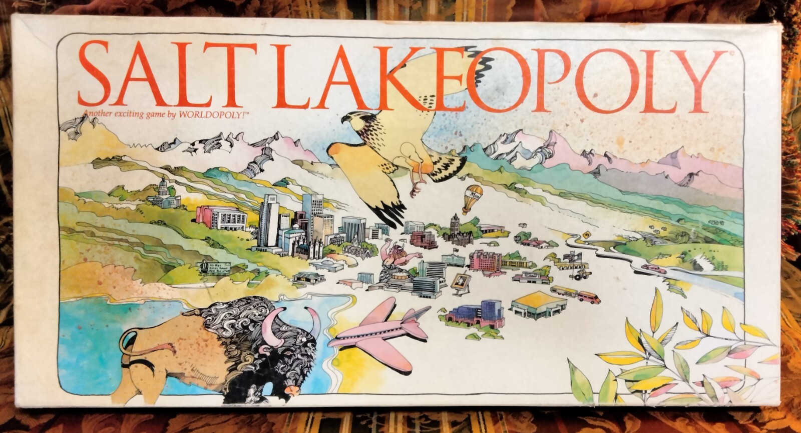 SALT LAKEOPOLY BOARD GAME-COMPLETE RARE FUN!
