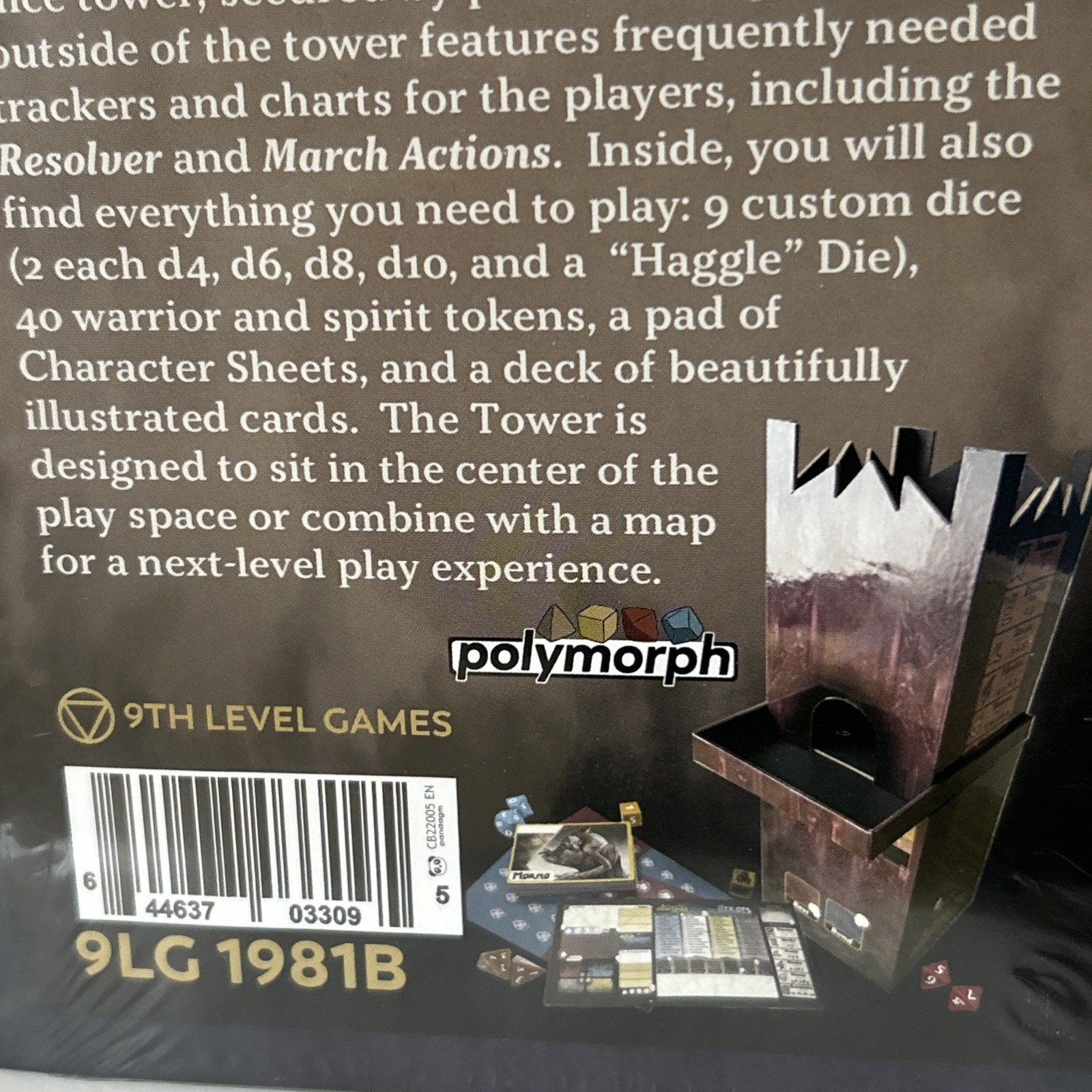 Return to Dark Tower Player Tower BRAND NEW SEALED 9th Level Games Dice Set Etc