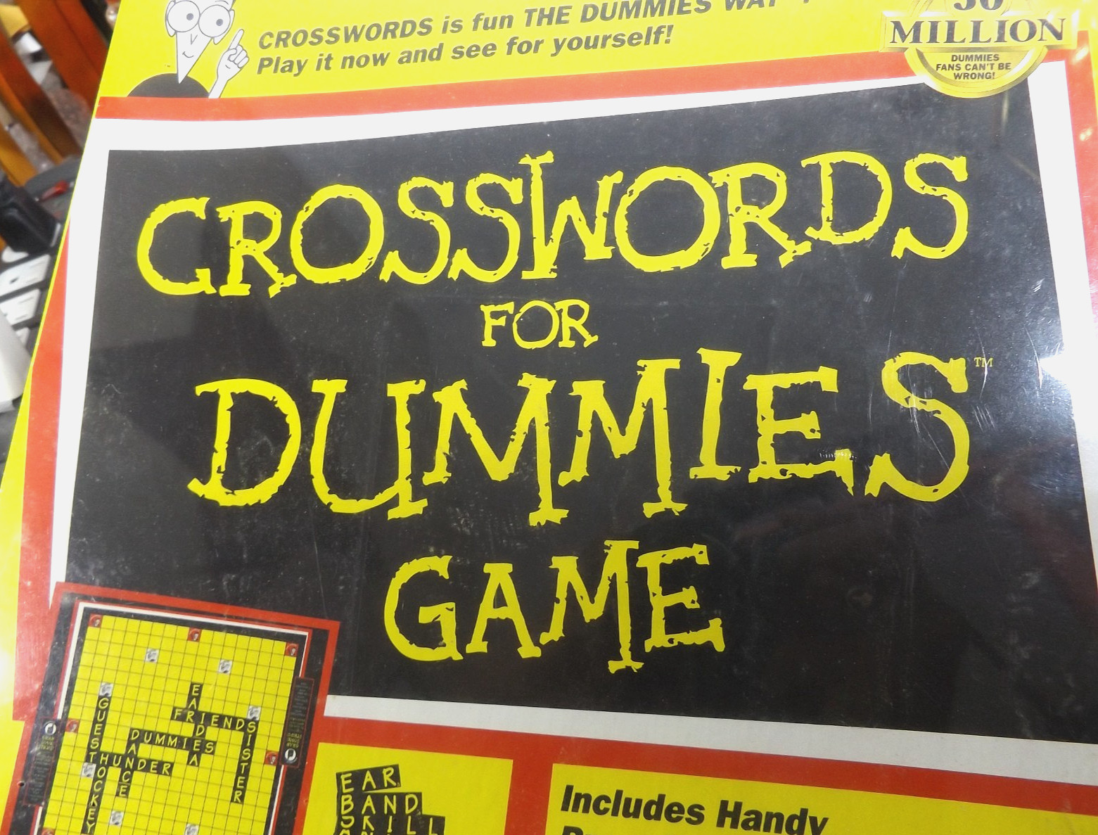 Vintage 1998 CROSSWORDS for Dummies Game 2/4 Pls Age 12+NEW Sealed-FREE SHIPPING