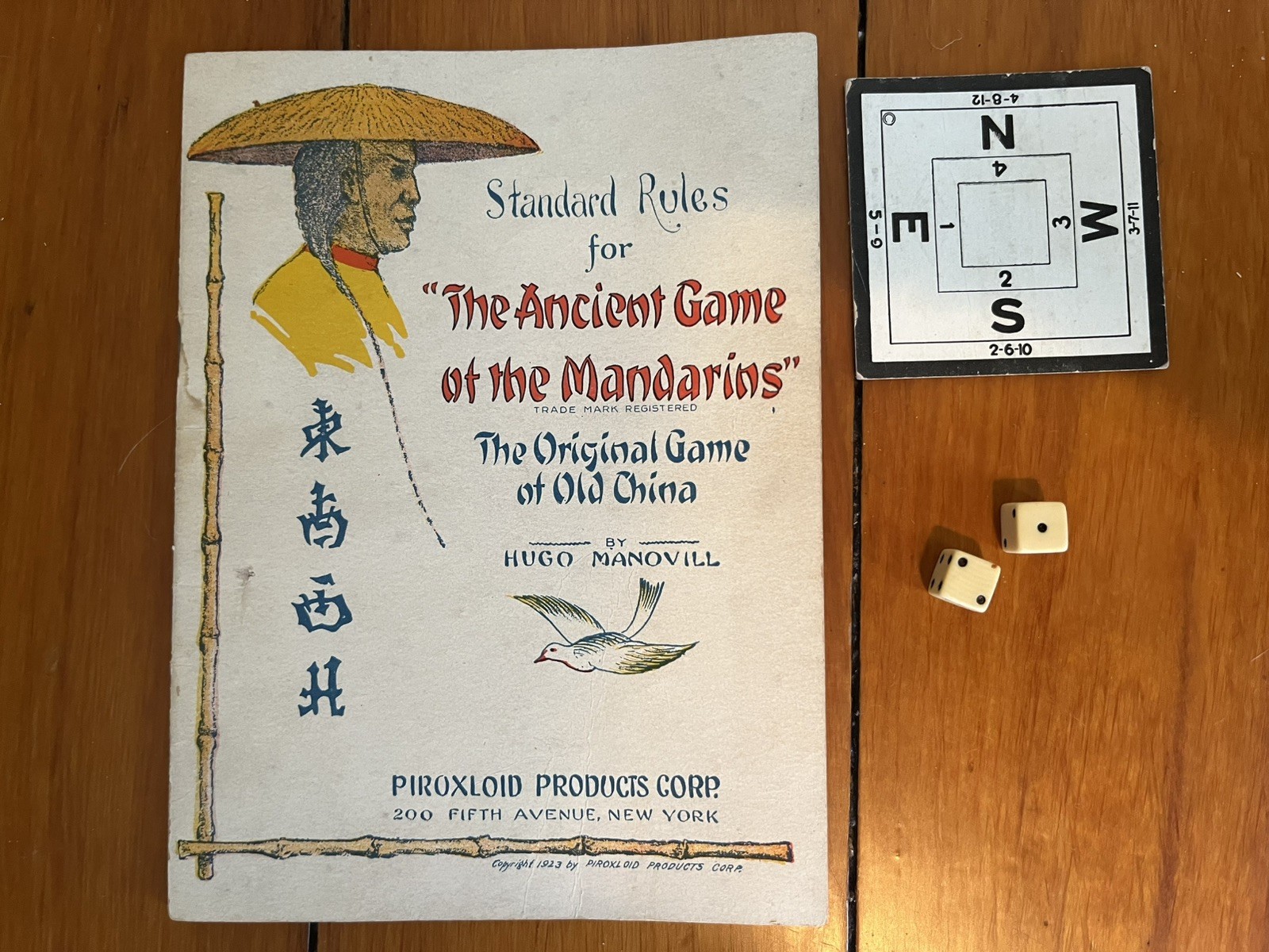 Vtg 1920s French Ivory Pyralin Mahjong Set original Box 142 tiles two-layer wood