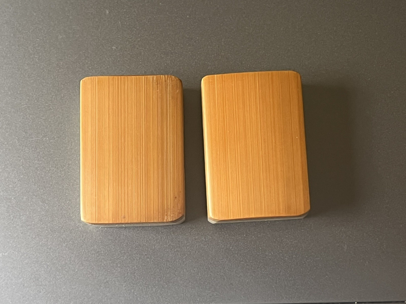 2 Vtg 1920s Mahjong Bone/Bamboo Replacement Tiles 7 BAM