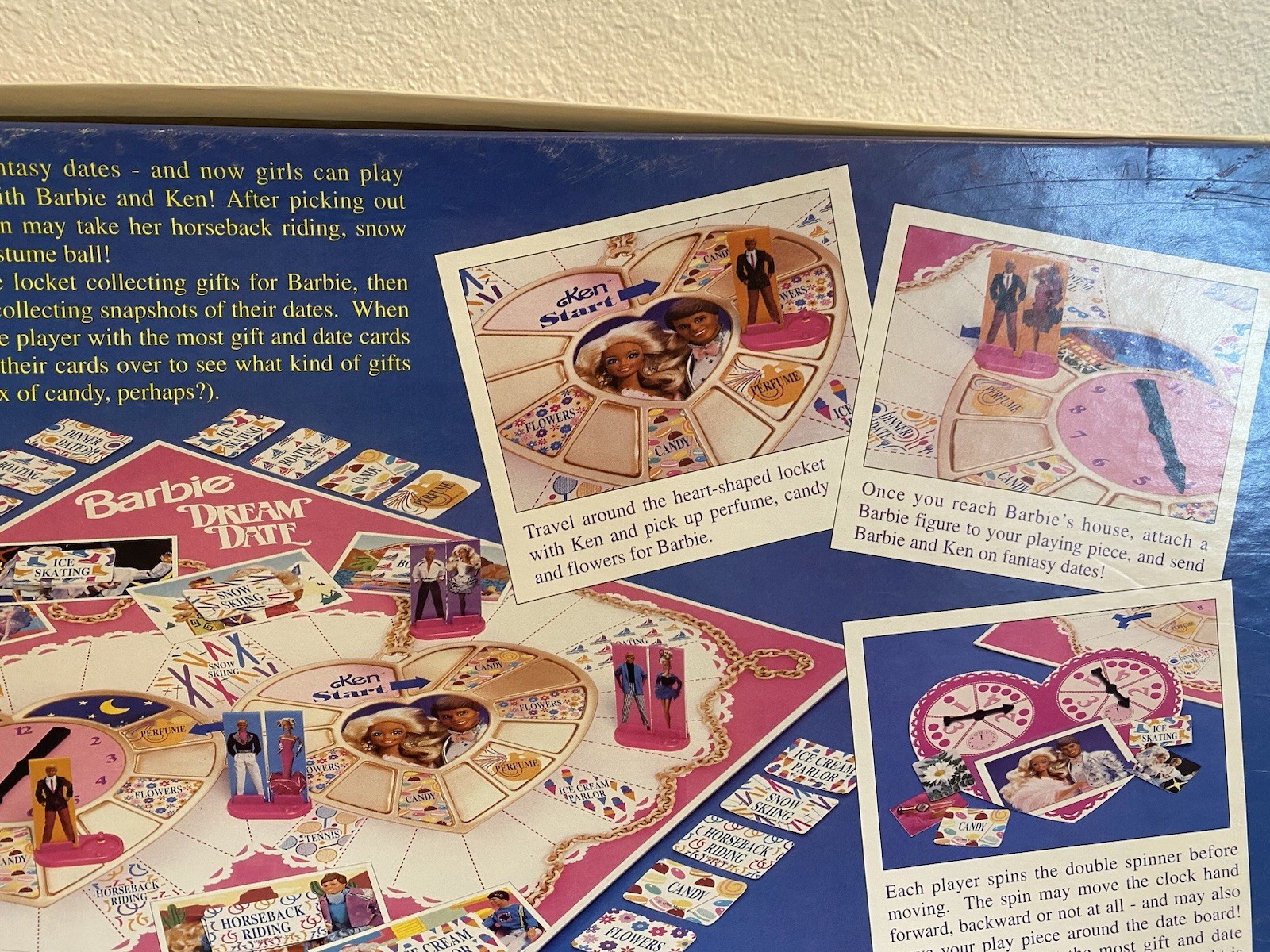 COMPLETE Barbie Dream Date Board Game 1992 Golden Ken Dolls