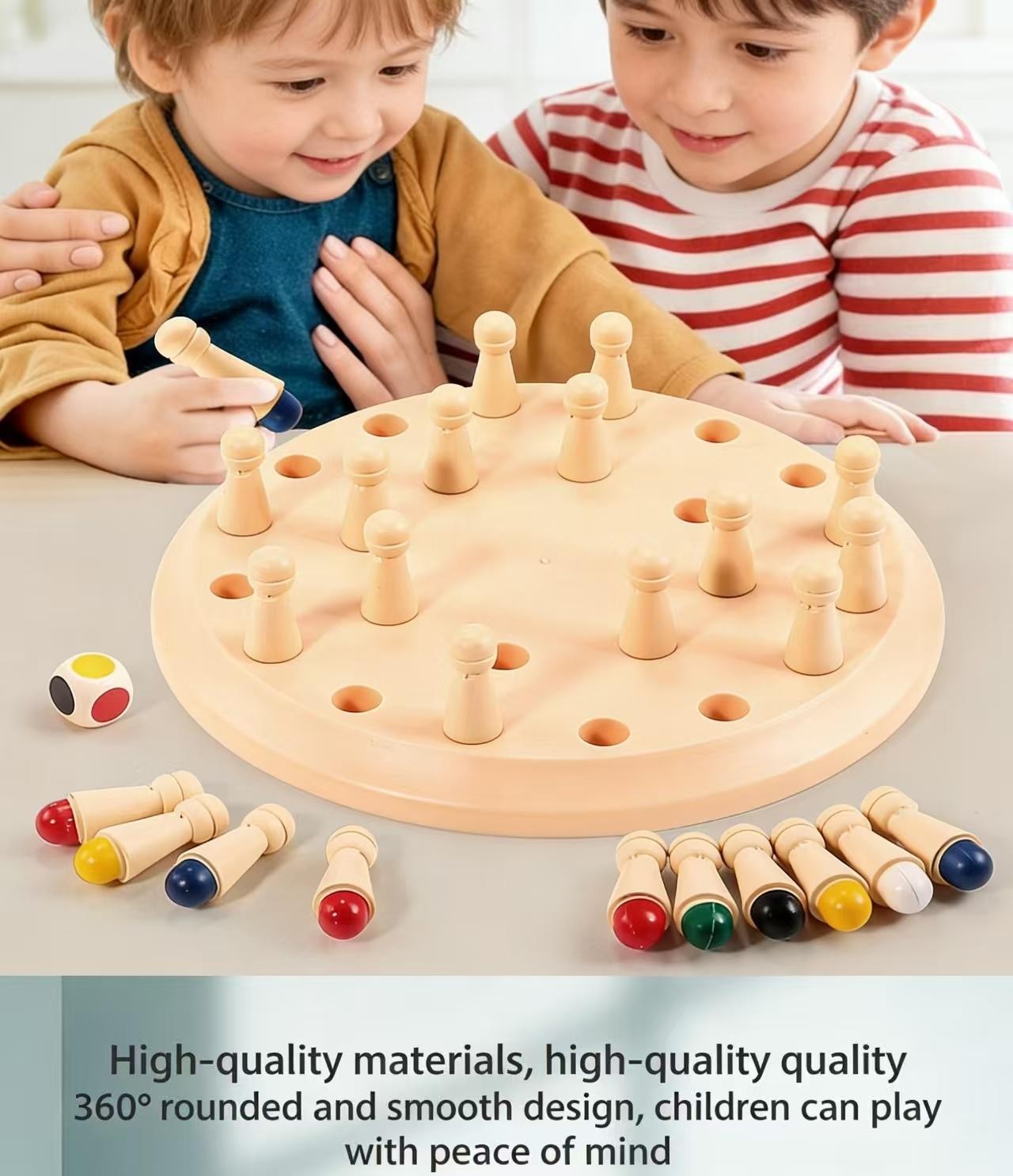 Gowinbaby Memory Chess Matching Game: Family Board Games for Kids and Adults, Mo