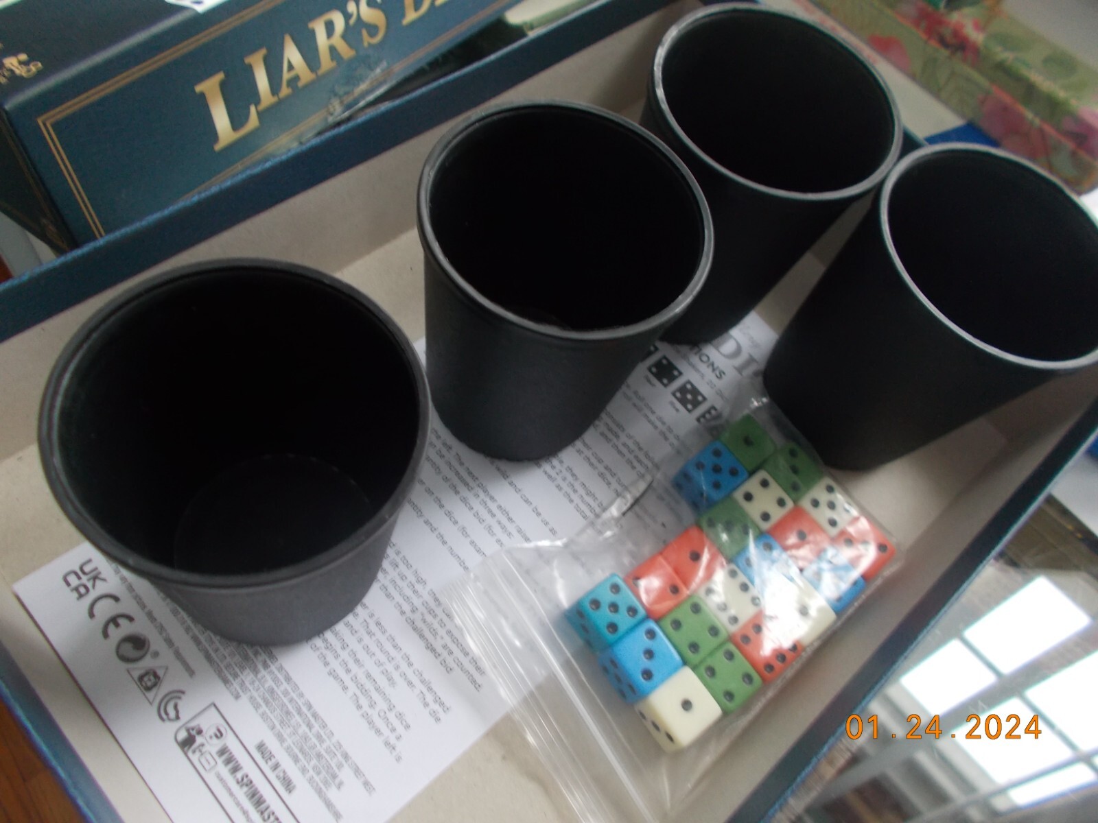 Liar’s Dice Game, Complete in Box, Excellent