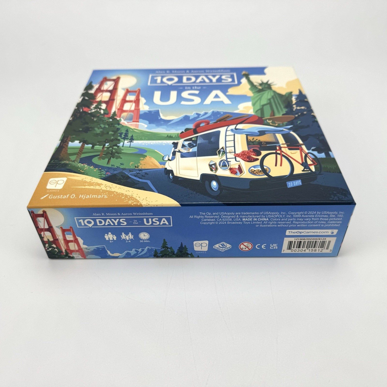 10 Days in The USA – Family Road Trip Board Game By Alan Moon – 100% Complete VG