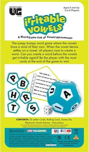 Jumpy Bouncy Word Game for Ages 8 and Up Fun for 2 to 6 Players Perfect for All