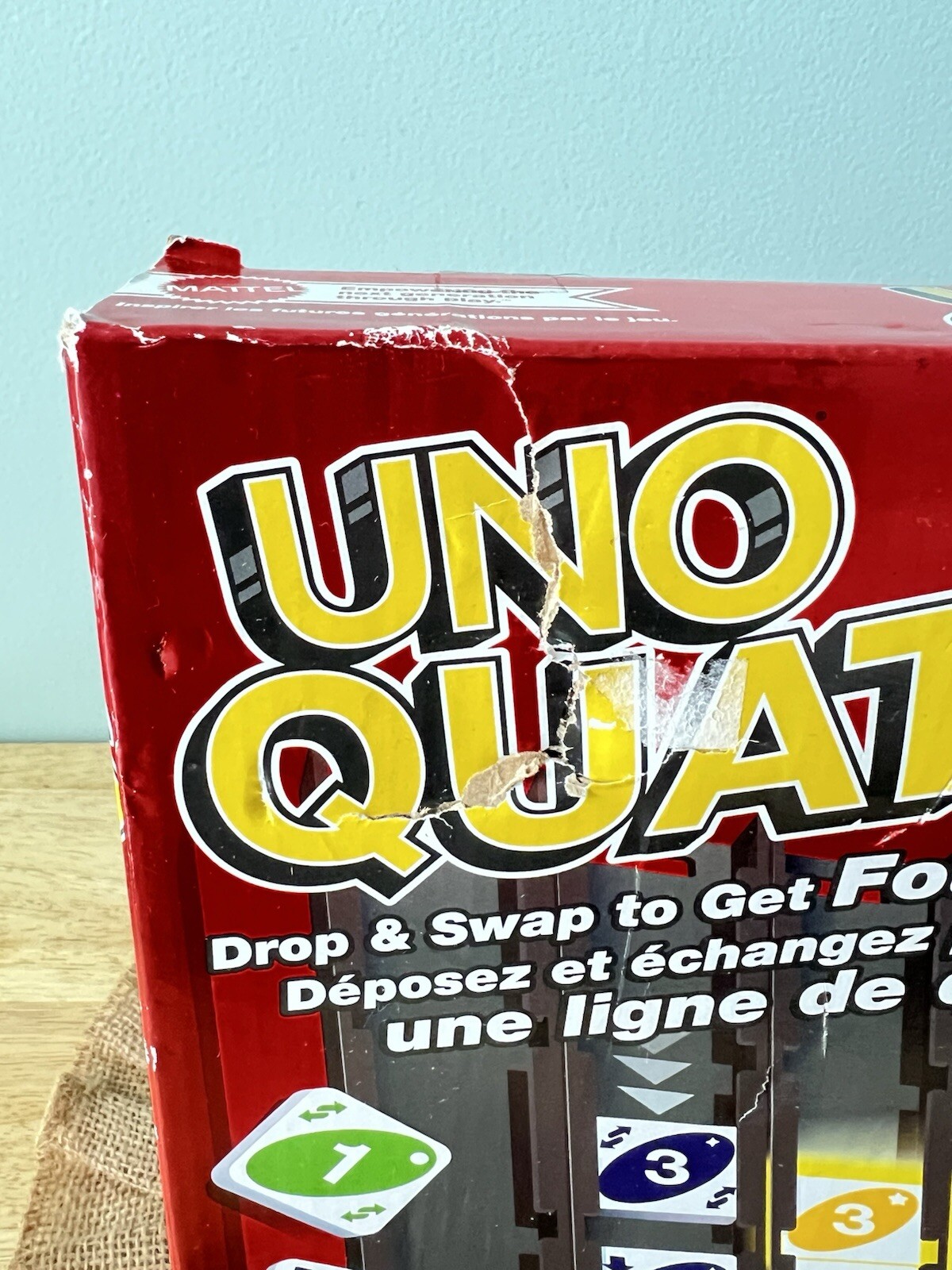 Uno Quatro Game Family Gaming Party Game Board Games Toys Kid Age 7+ NEW