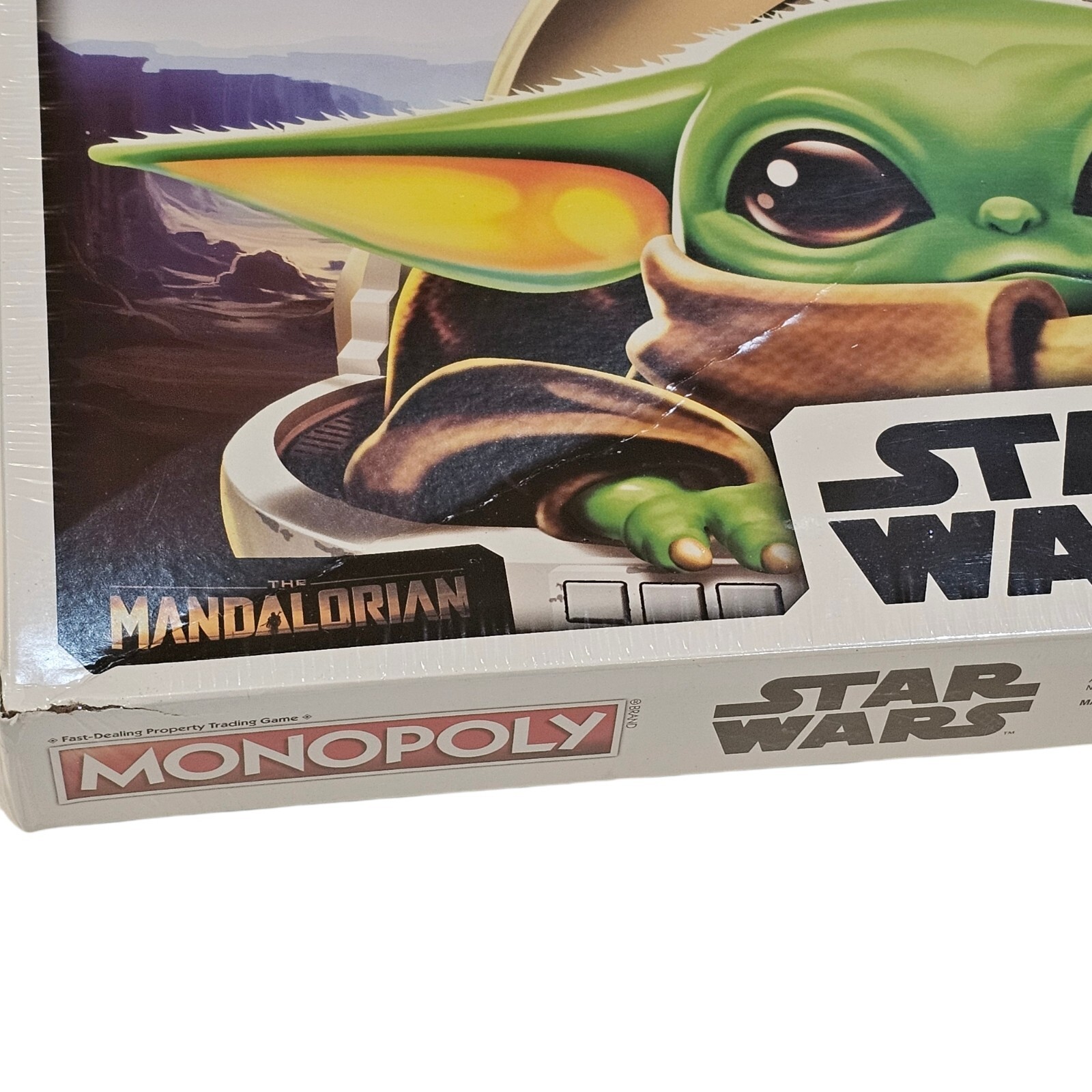 Monopoly Star Wars The Mandalorian Edition | Grogu Baby Yoda Sealed | Box Damage