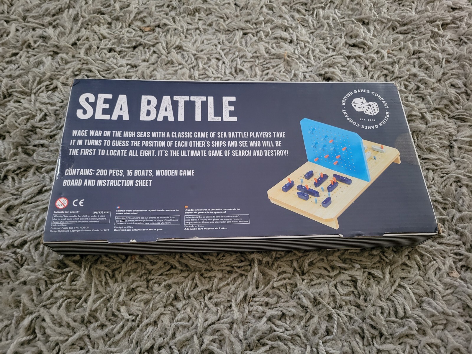Sea Battle Board Game From British Games Company NEW FACTORY SEALED