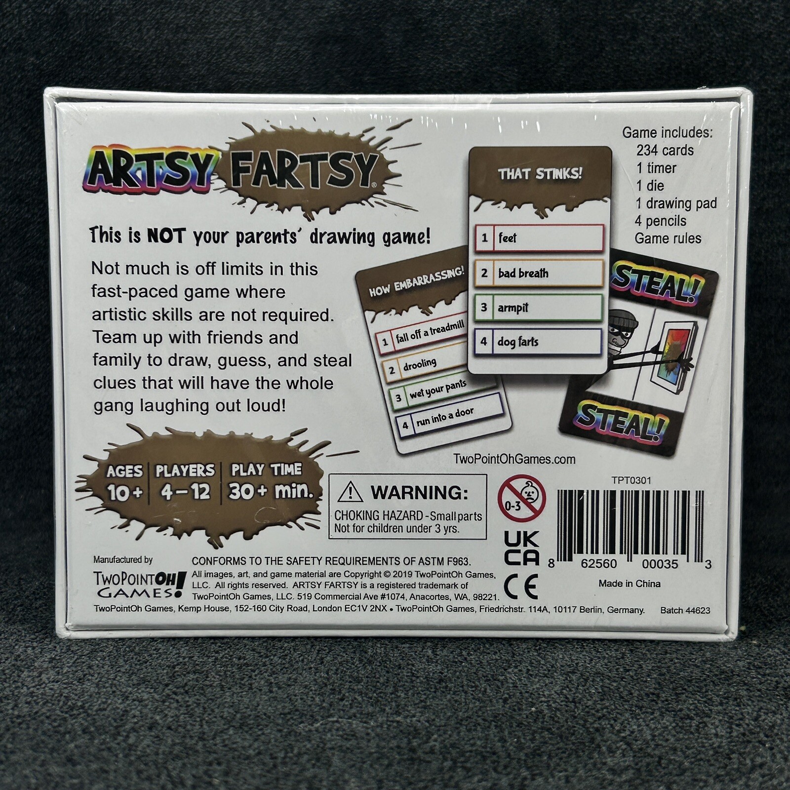 ARTSY FARTSY – Not Your Parents’ Drawing Game by TwoPointOh Games ~ NEW SEALED