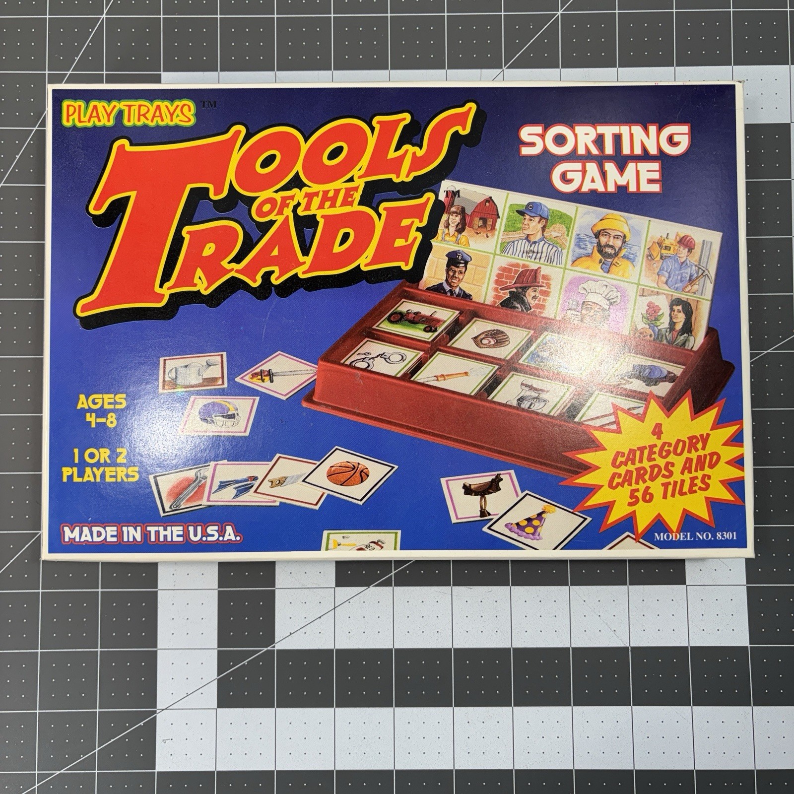 Vtg 1997 Tools Of The Trade Sorting Game Play Trays 1-2 Plyr 4-8yo Complete USA