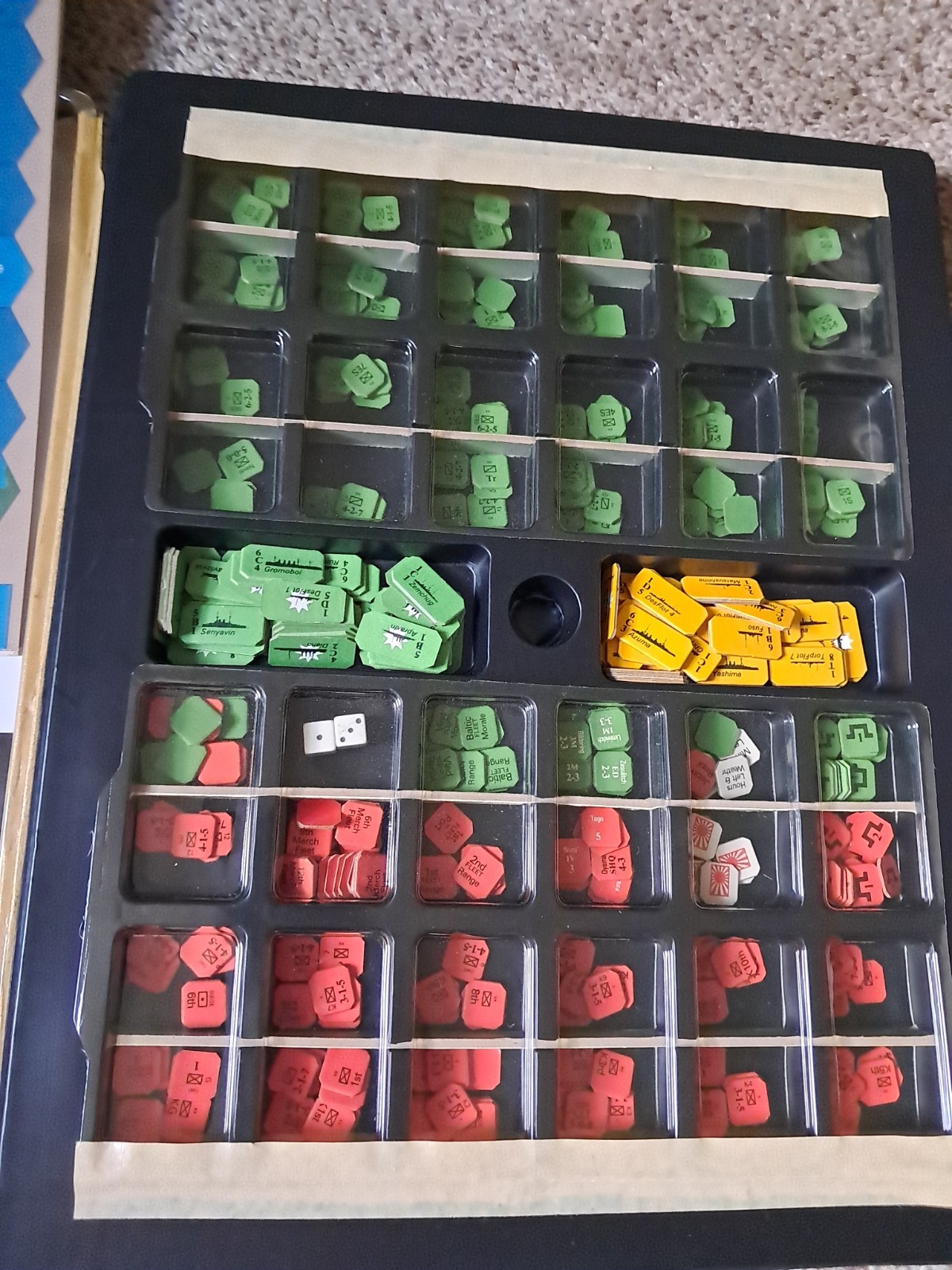 1977 SPI Red Sun Rising Vintage Board Game Russo-Japanese War Punched Complete T
