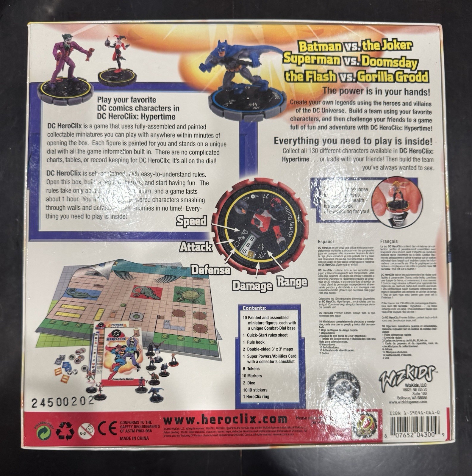 DC HEROCLIX HYPERTIME PREMIER EDITION GAME – WIZKIDS – BRAND NEW SEALED – 2002