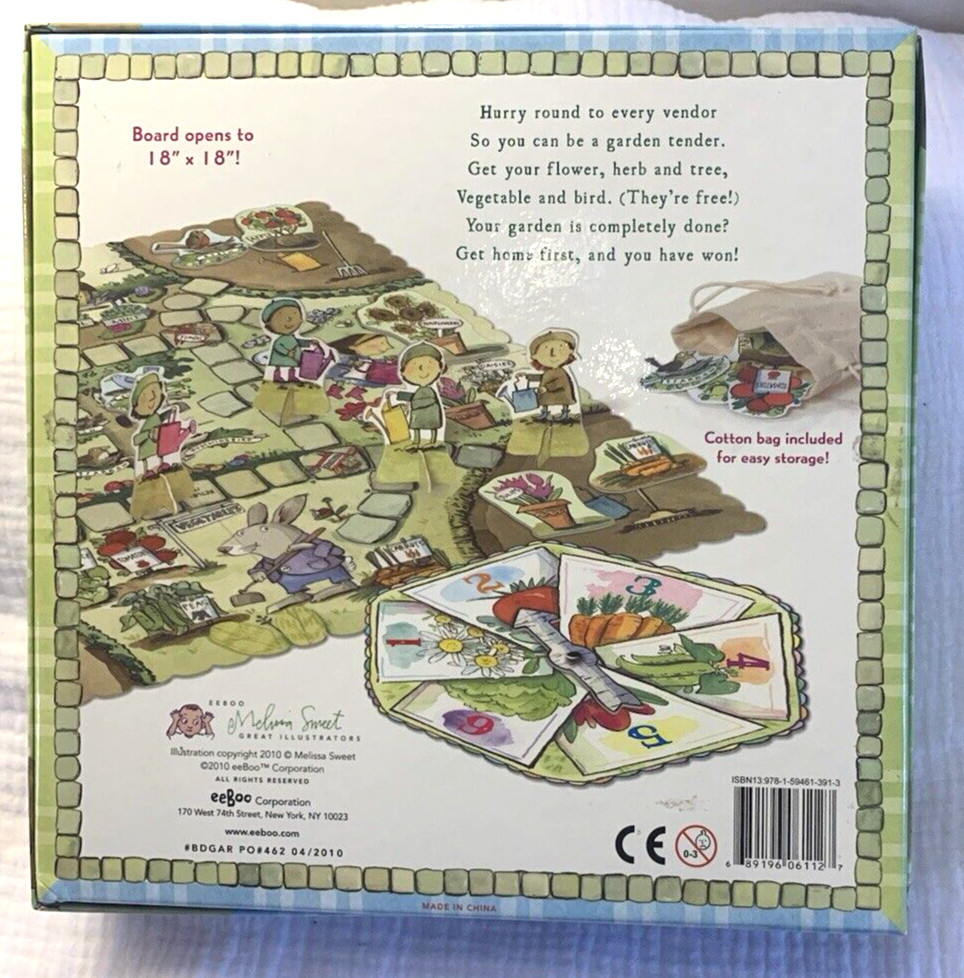 Eeboo Gathering A Garden Board Game Number Skills Learning For Kids 5 and up