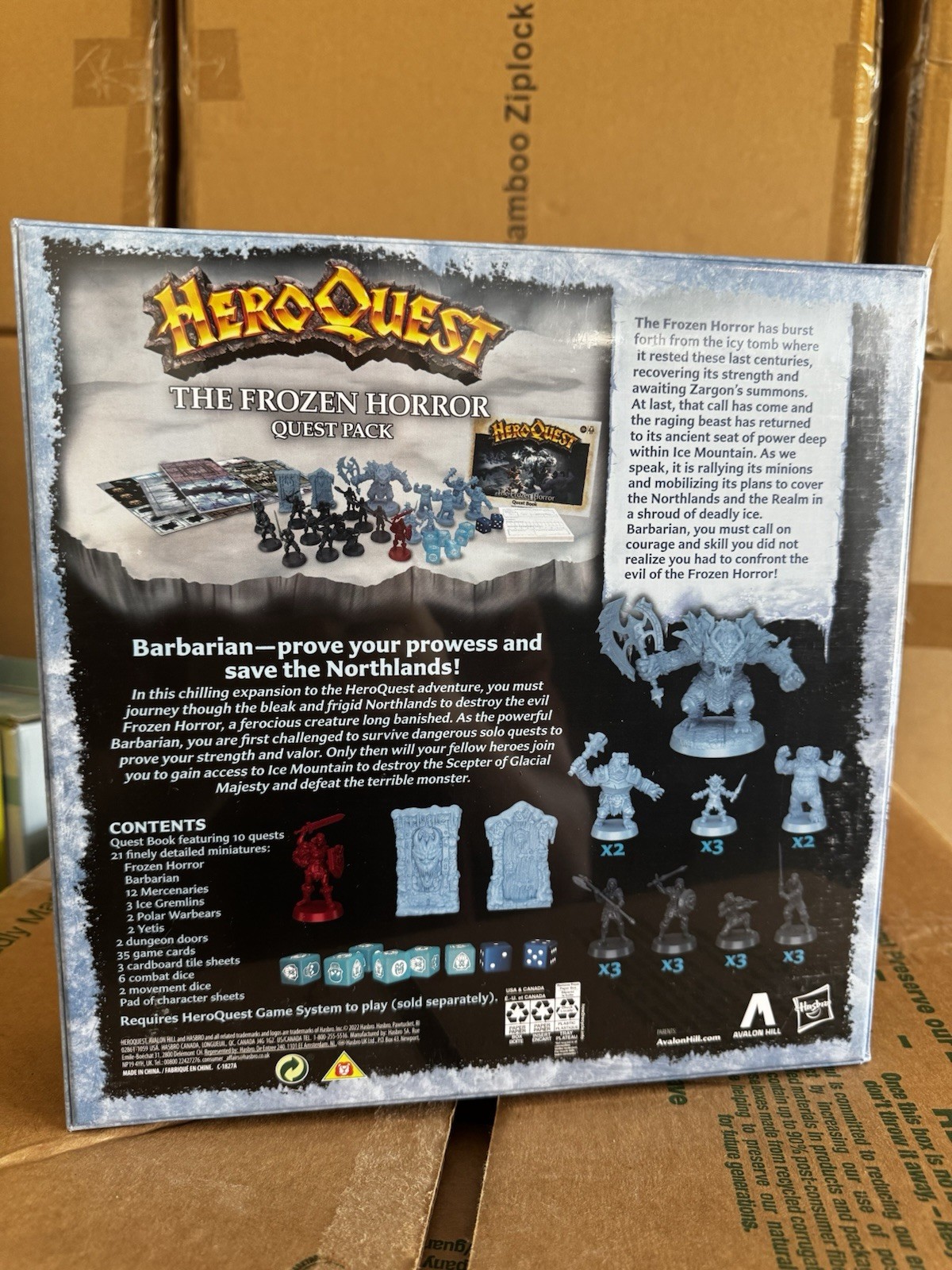 HeroQuest The Frozen Horror Quest Pack Game Expansion New Sealed