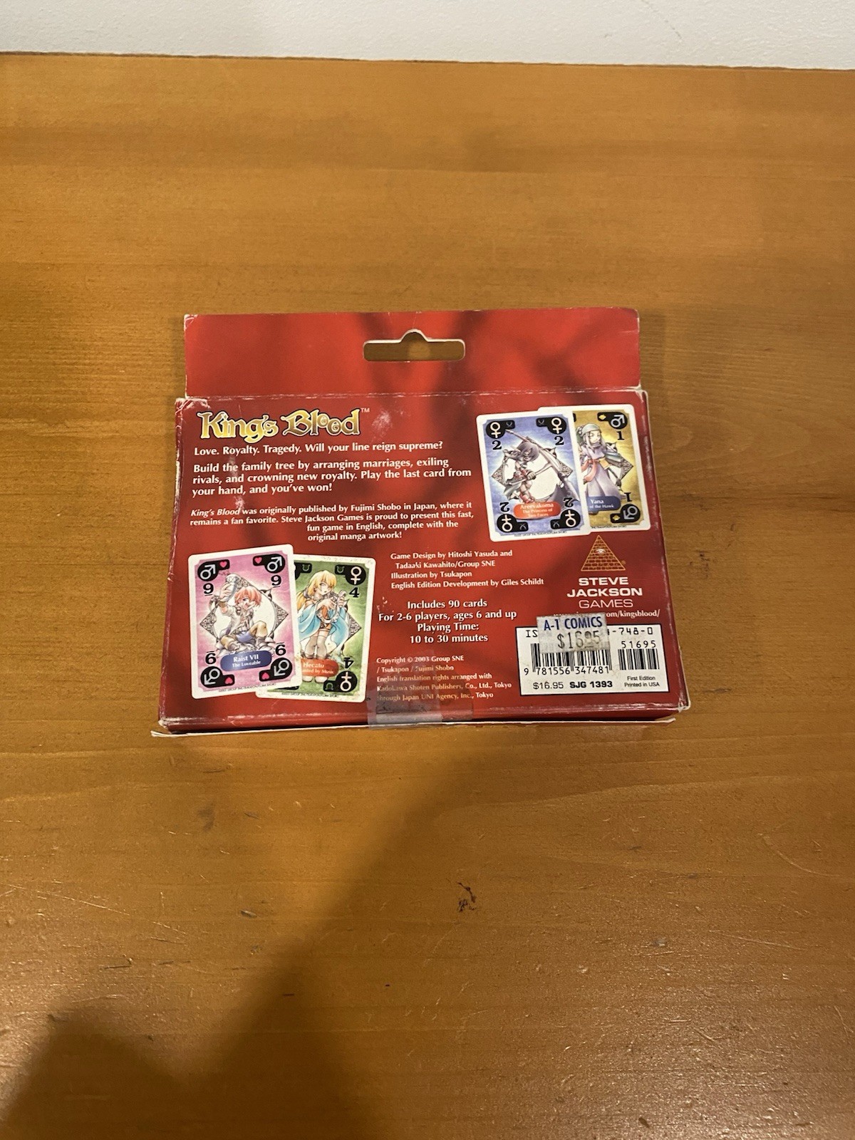 King’s Blood Card Game – Steve Jackson Games – RARE 2003 100% Complete Nice