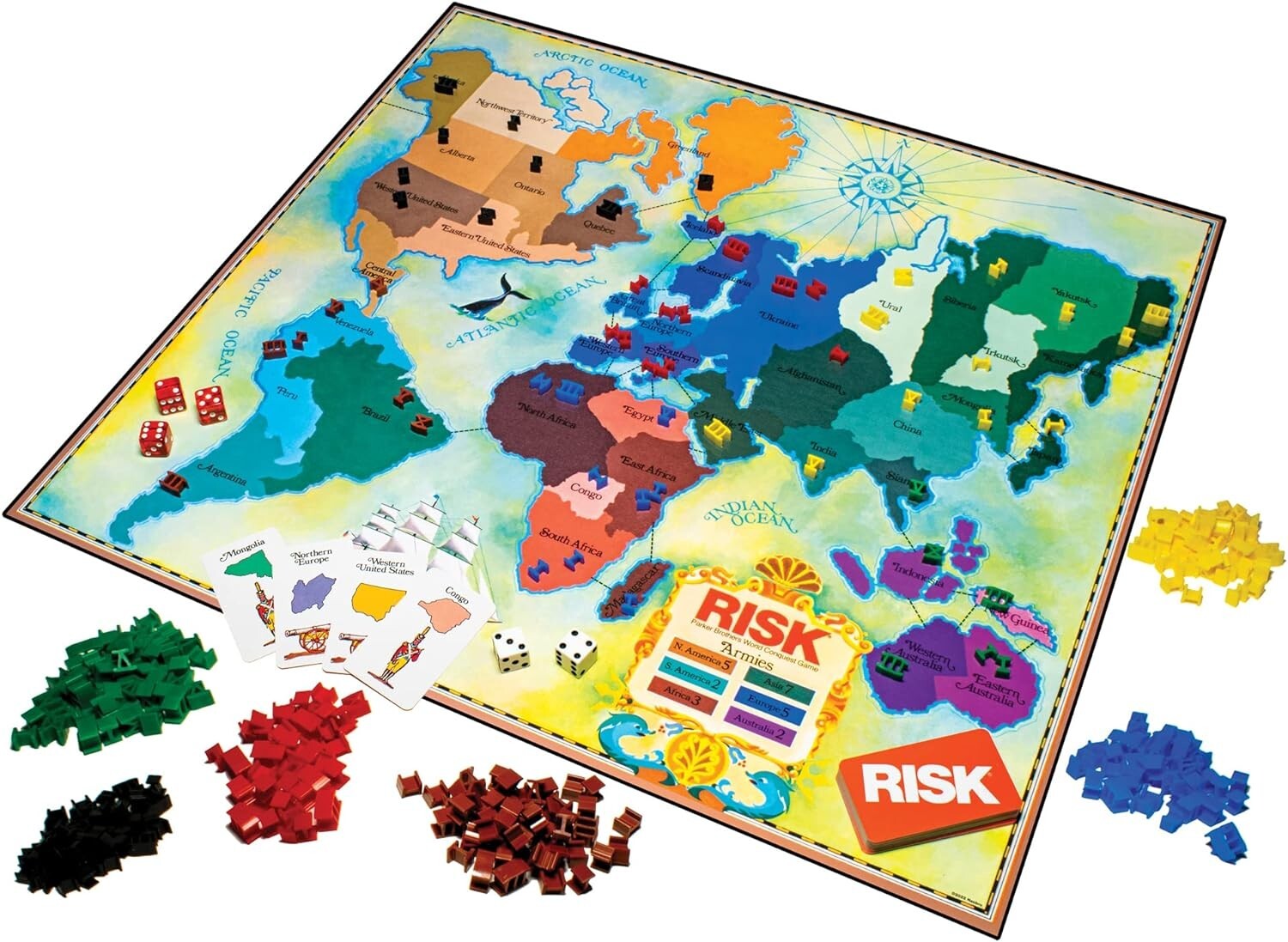 Risk The 1980’s Edition Board Game – Family Game Night Kids 8+ & Adults
