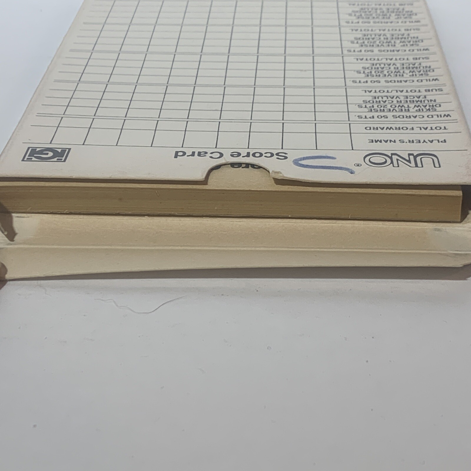 Uno Score Pad 100 Double Score Cards IGI 1978 with box #4001 Vintage